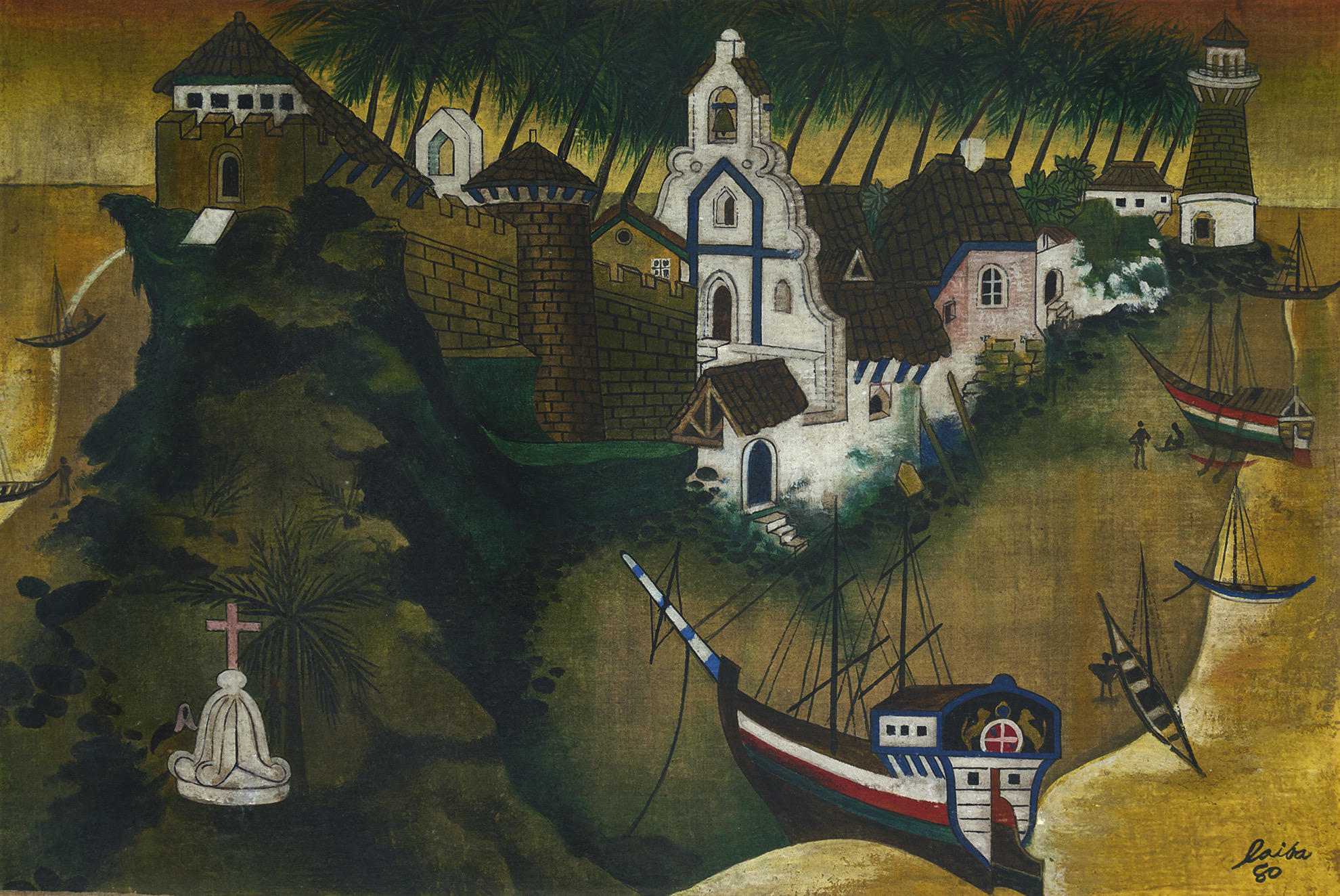 A.A. Raiba (Artist), Untitled, 1980, Painting