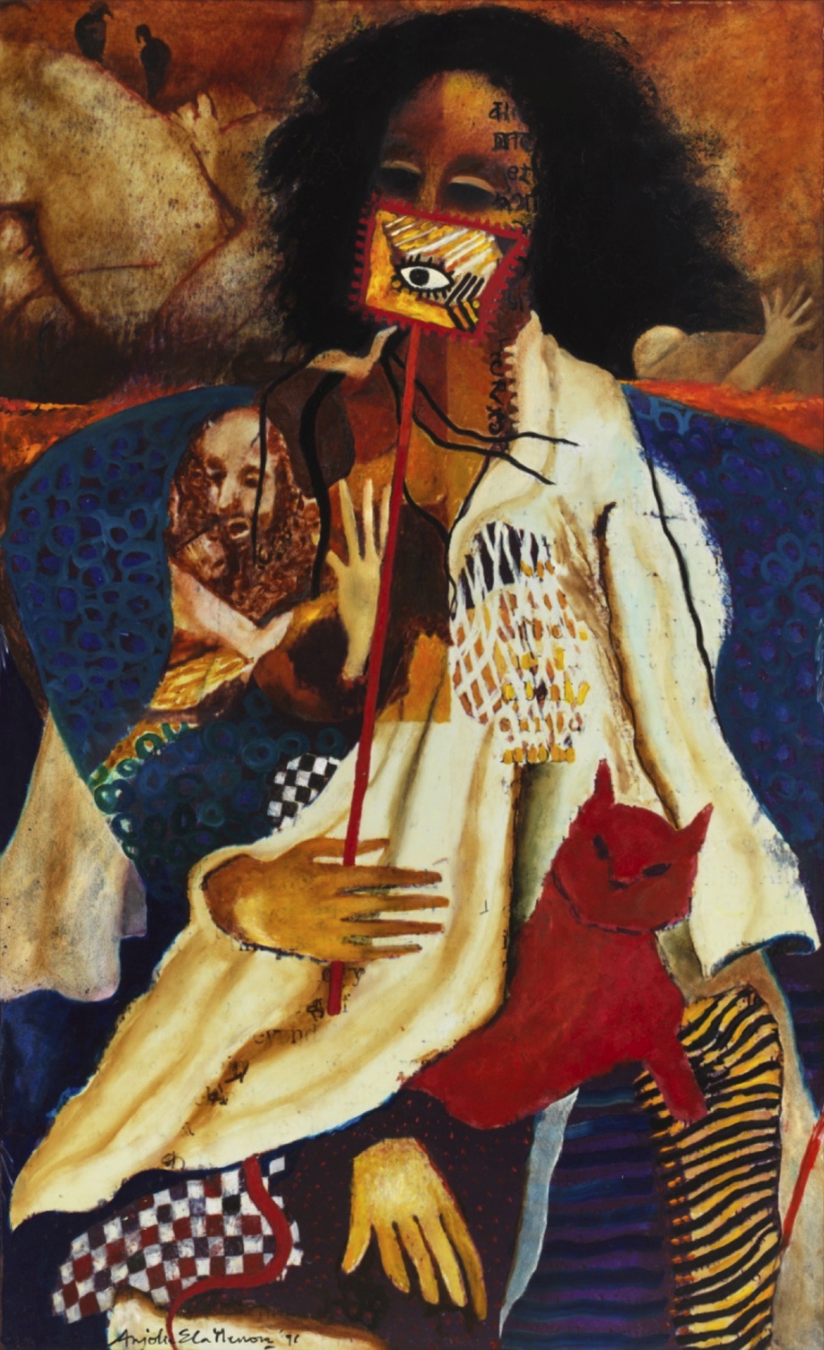 Anjolie Ela Menon (Artist), Untitled, 1996, Painting