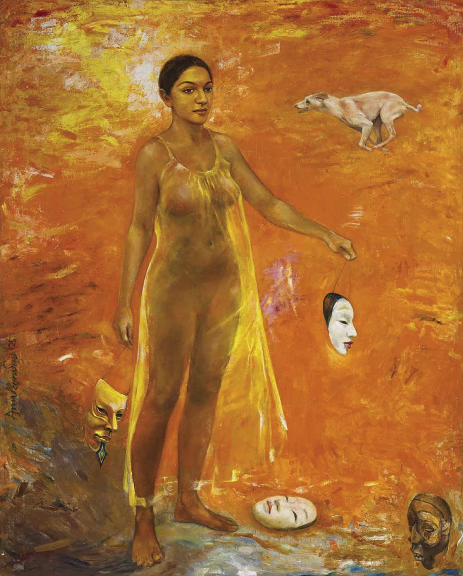 Anupam Sud (Artist), A Veil Of Vice And Virture, 2025, Painting