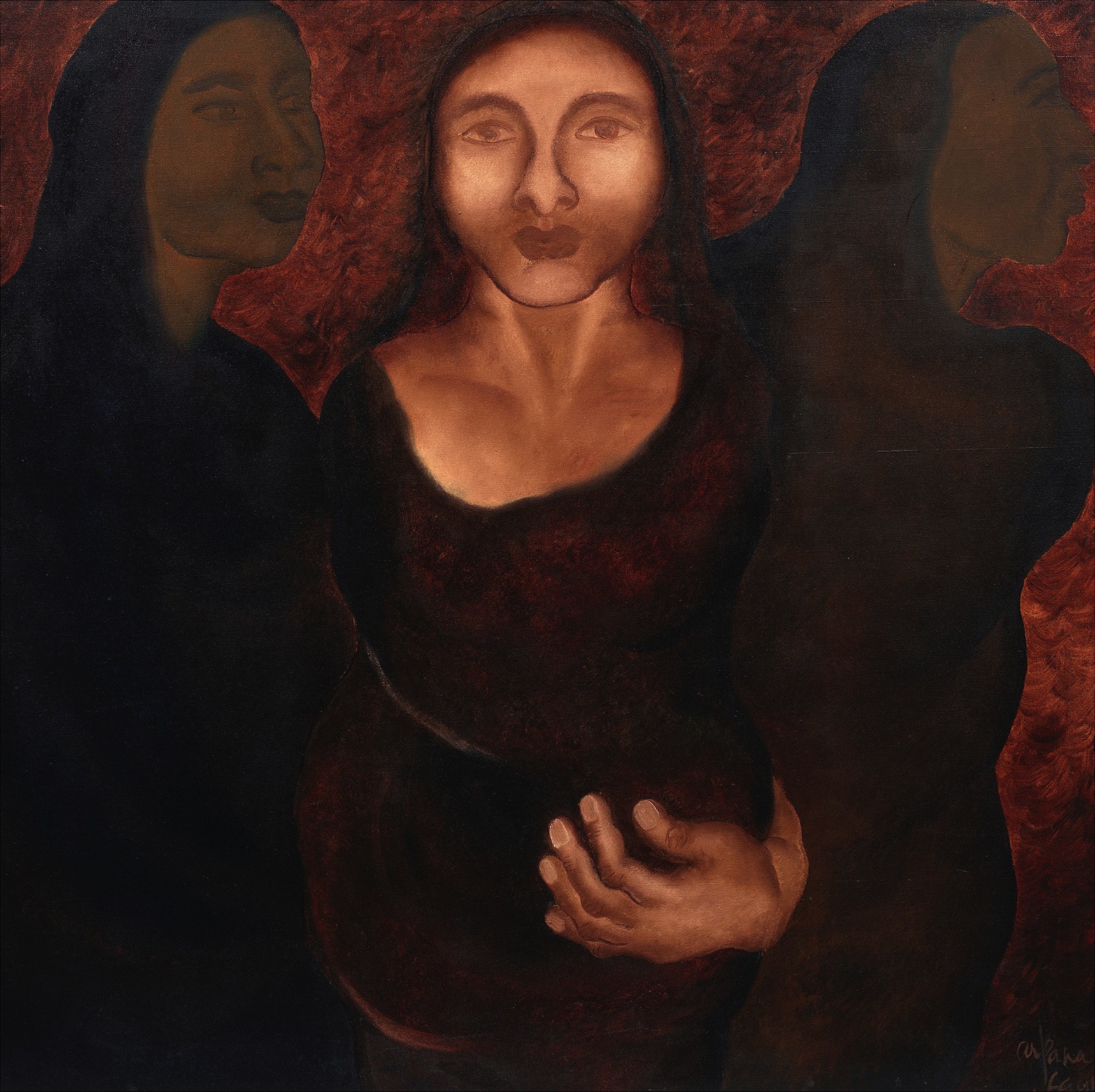 Arpana Caur (Artist), Untitled (Widows of Chasnala), Painting