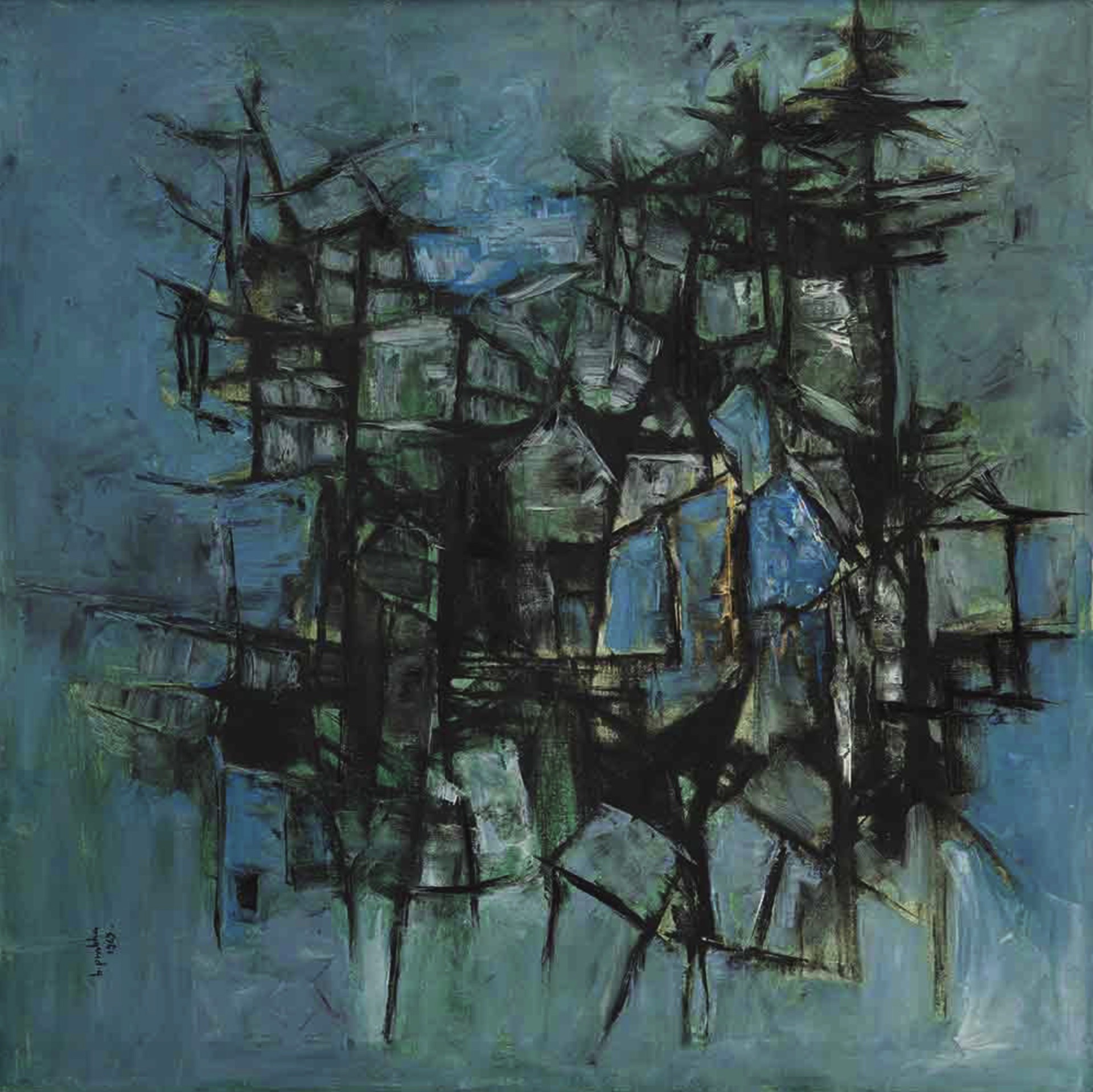 B. Prabha (Artist), Untitled (Kashmir), 1963, Painting