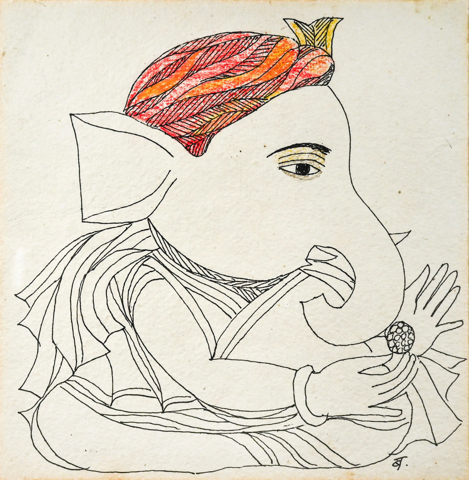 Narayan, Badri (Artist). Untitled, n.d. | Drawing
