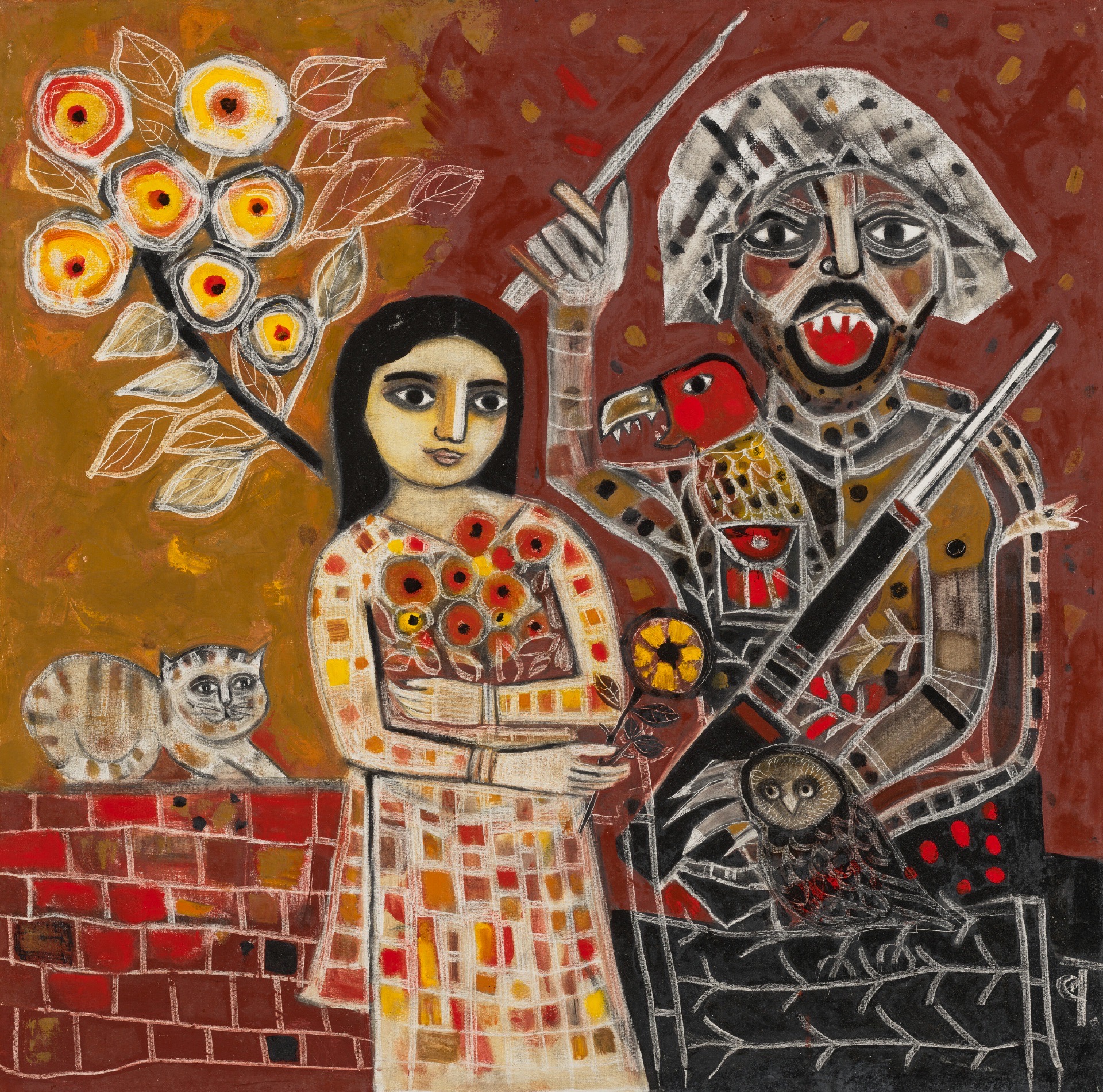 Narayan, Badri (Artist). Untitled, n.d. | Painting