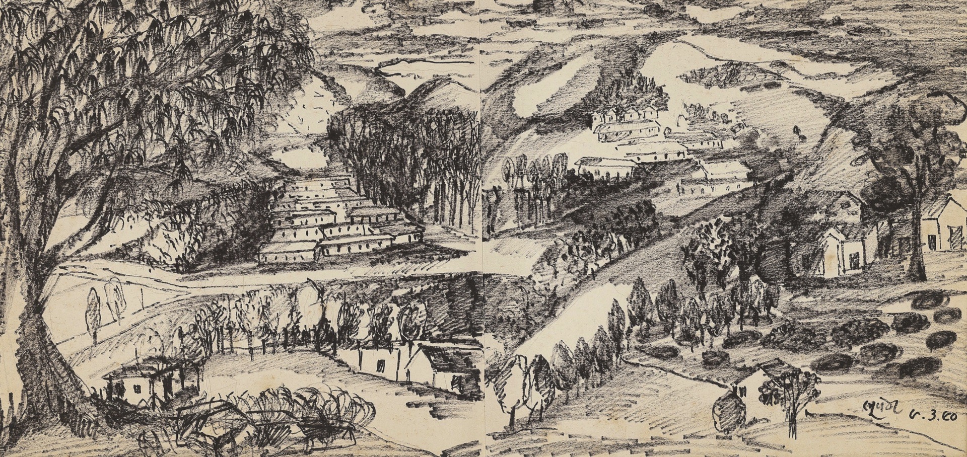 Khakhar, Bhupen P. (Artist). Untitled, 1990 | Drawing