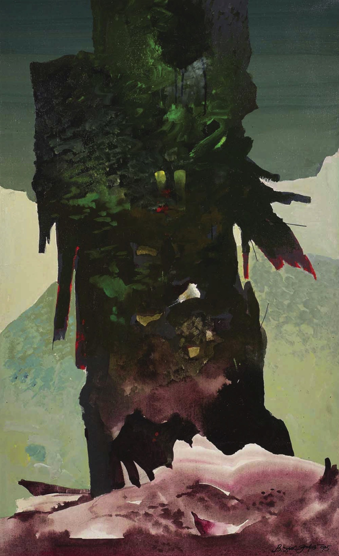 Dasgupta, Bimal (Artist). Untitled, 1995 | Painting, AG.Mum/23.06.26, 2026 · Asta Guru