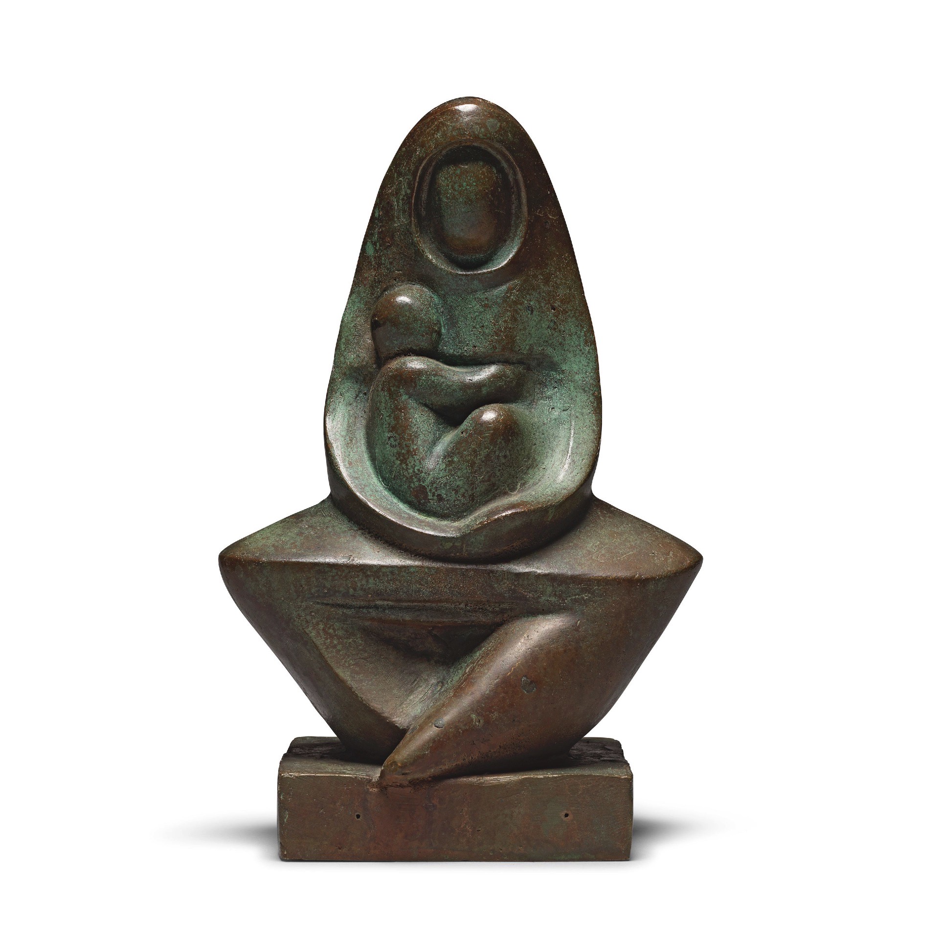 Chintamoni Kar (Artist), Untitled (Mother & Child), 1985, Sculpture