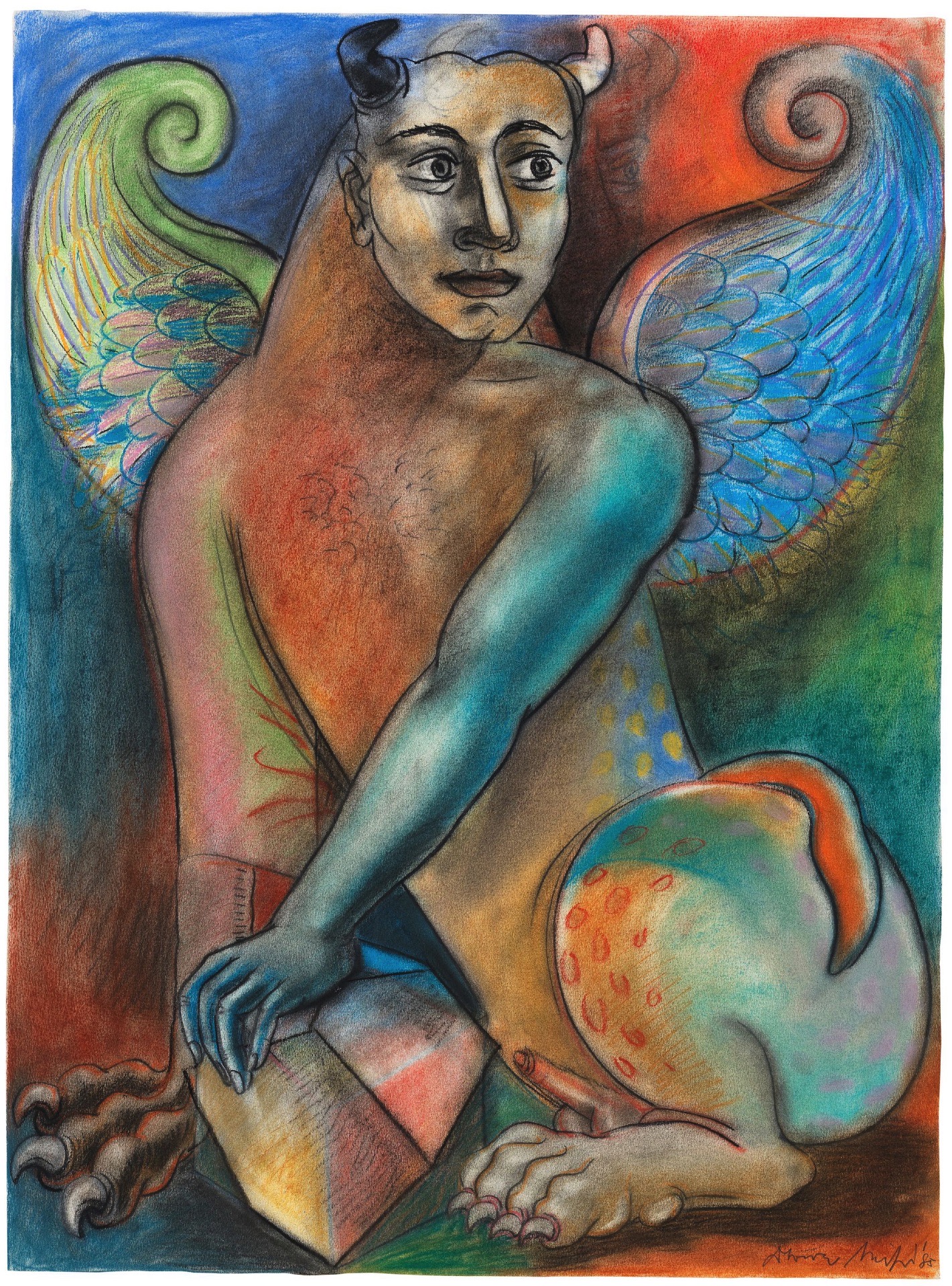Mistry, Dhruva (Artist). Regarding Guardian 3 (Guardian of Treasure), n.d. | Painting, Bon.Lon/02.06.26, 2026 · Bonhams