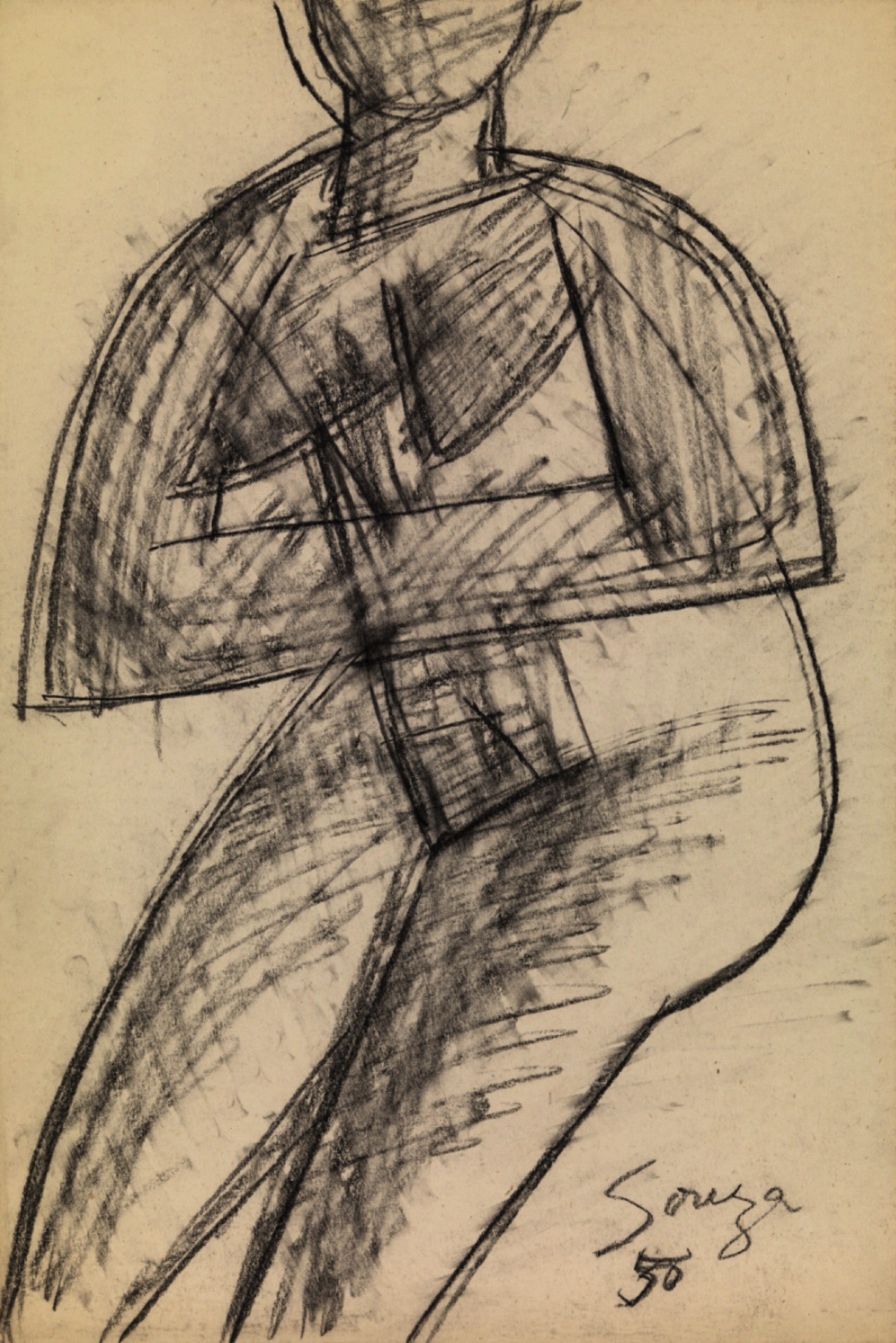 F.N. Souza (Artist), Untitled, 1950, Drawing