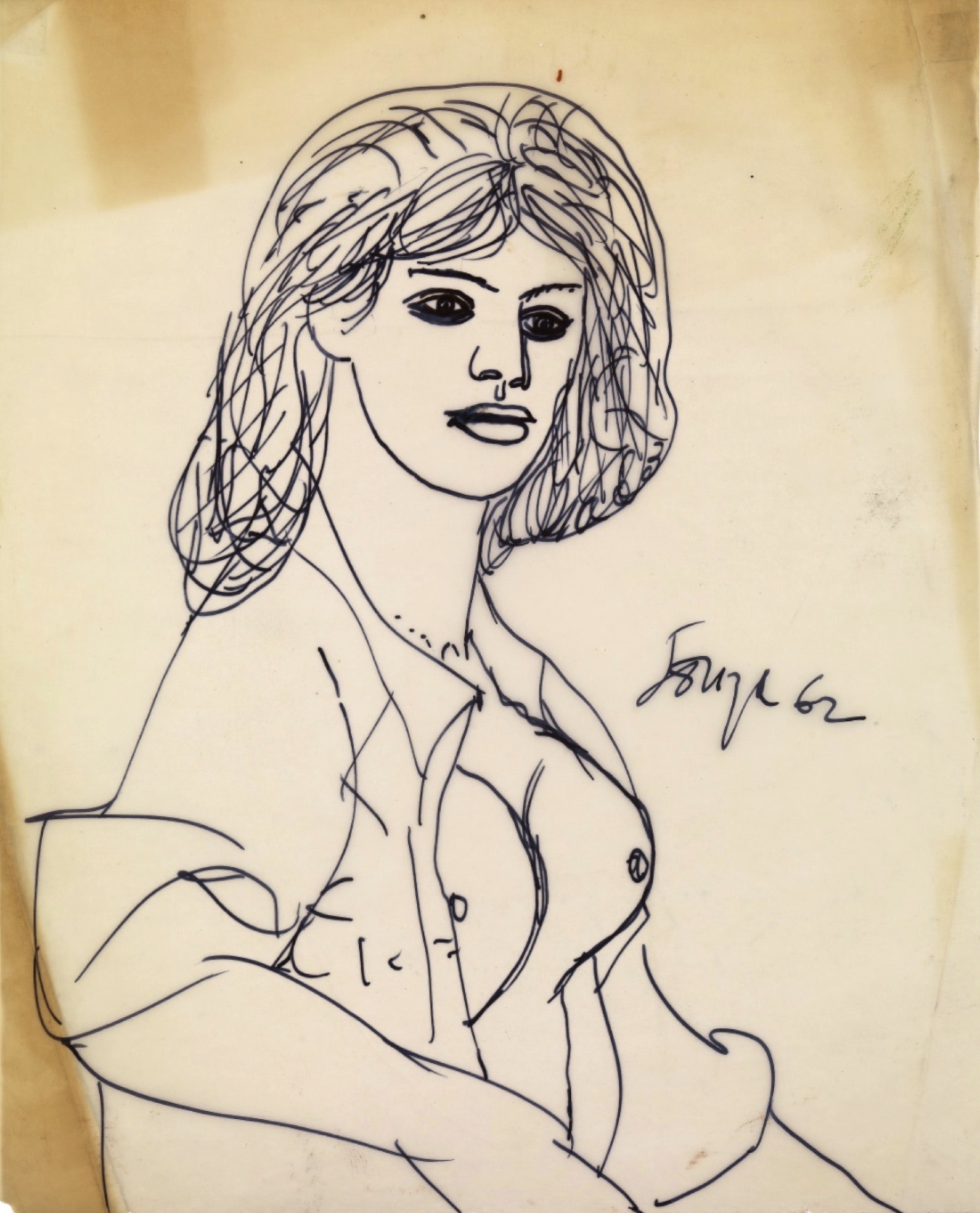 Souza, F.N. (Artist). Untitled, 1962 | Drawing