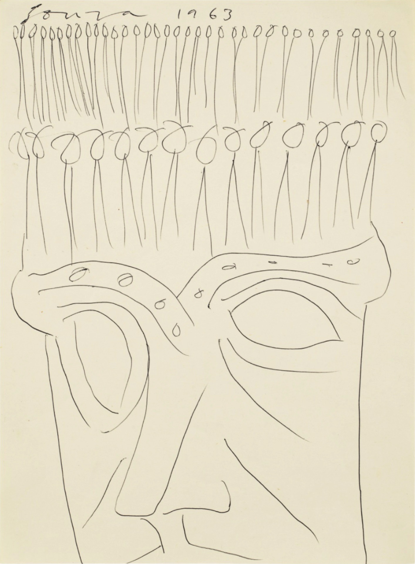 Souza, F.N. (Artist). Untitled, 1963 | Drawing
