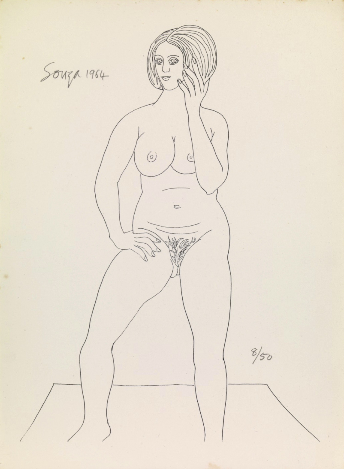Souza, F.N. (Artist). Untitled, 1964 | Drawing
