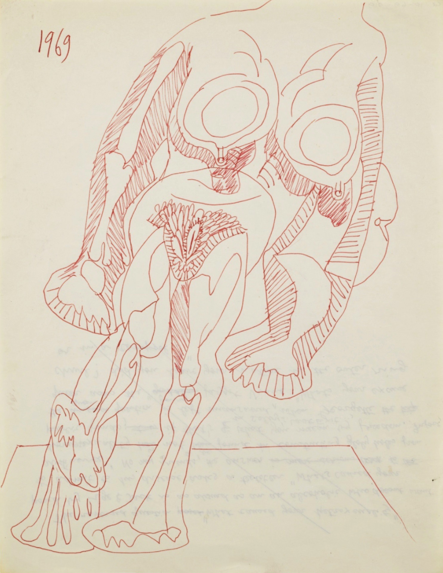 Souza, F.N. (Artist). Untitled, 1969 | Drawing