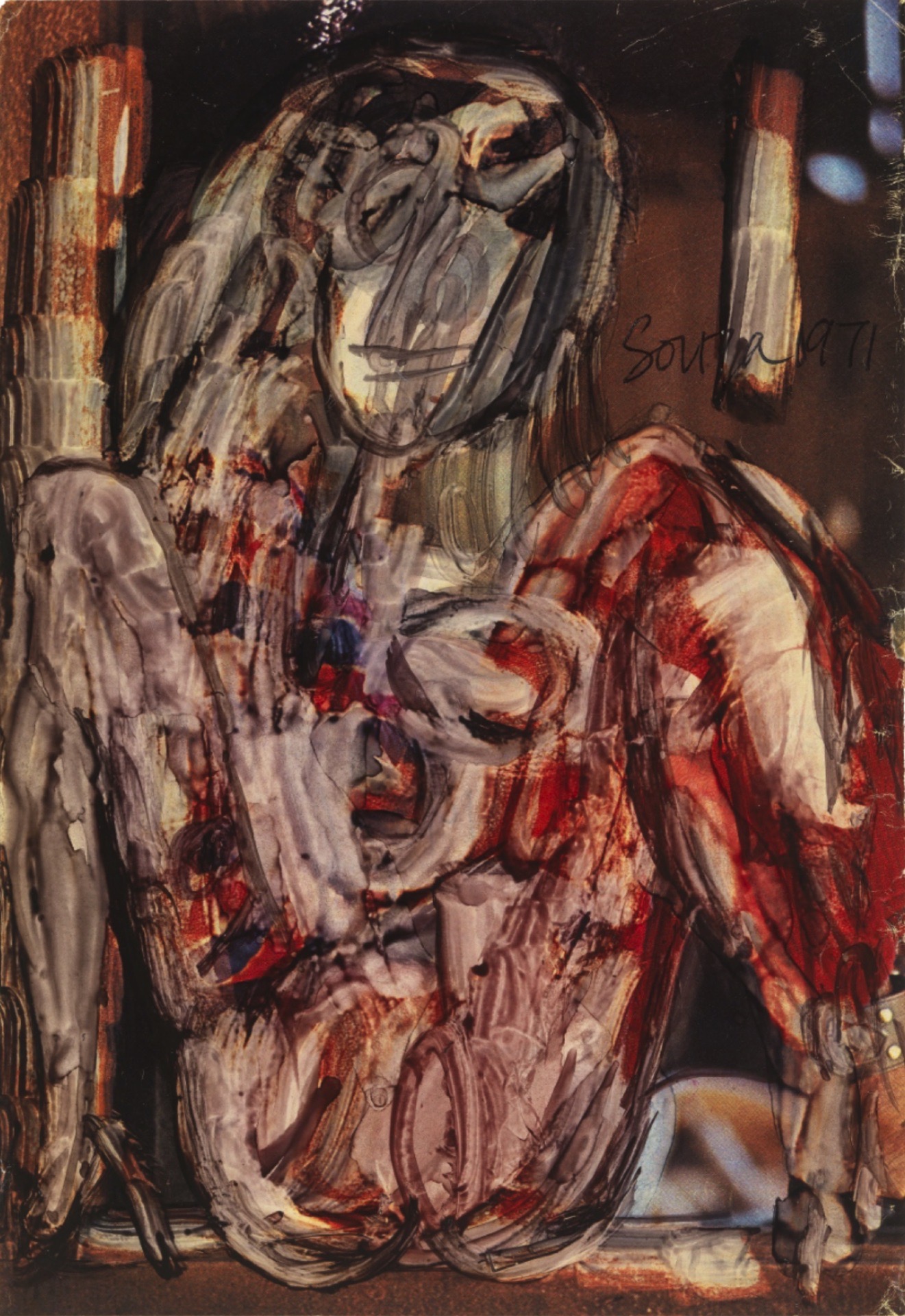 Souza, F.N. (Artist). Untitled, 1971 | Drawing