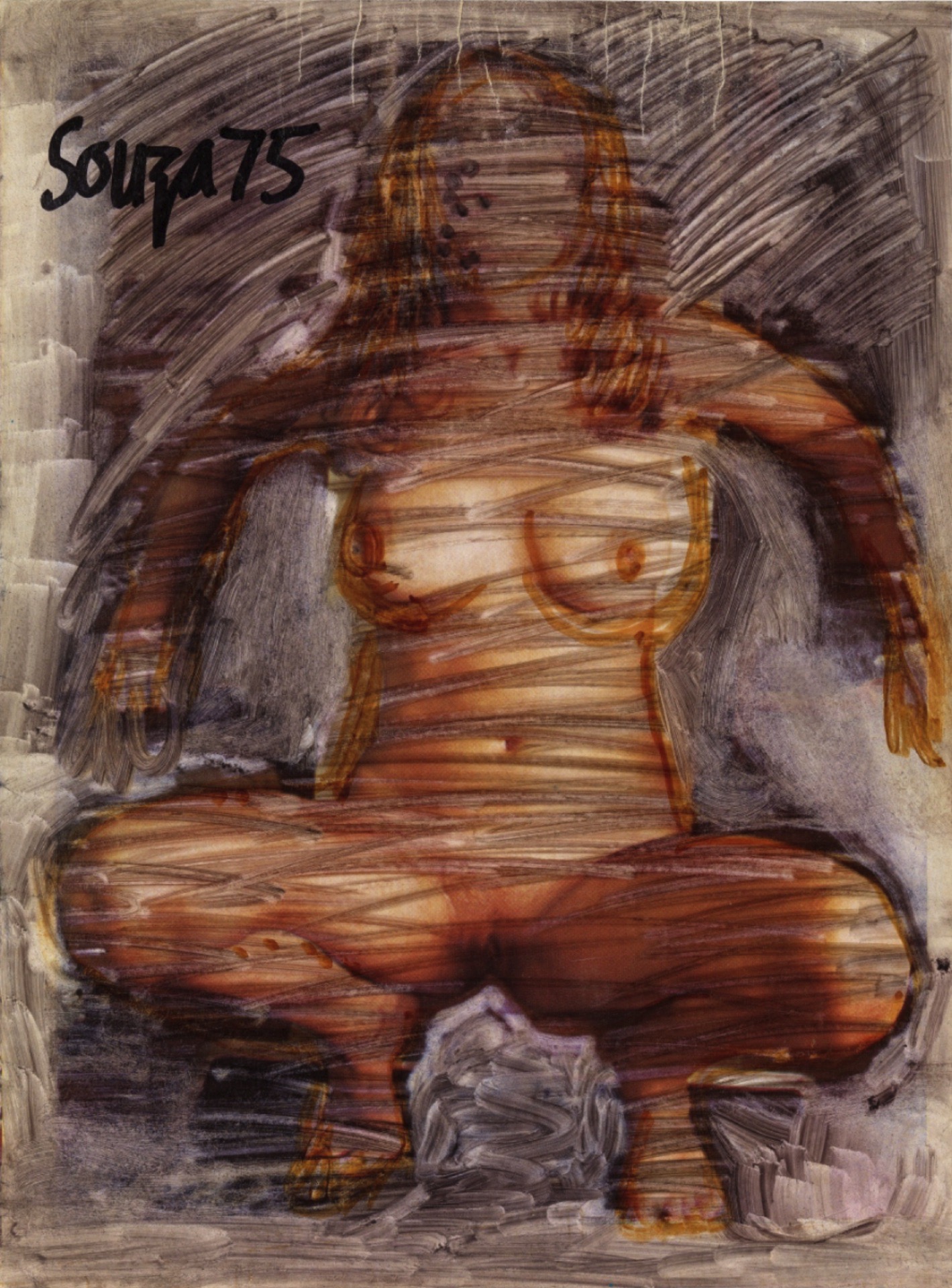Souza, F.N. (Artist). Untitled, 1975 | Drawing