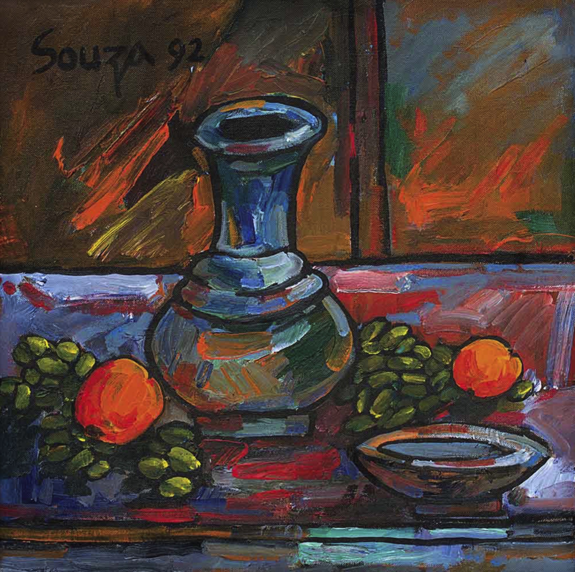 Souza, F.N. (Artist). Untitled (Still Life), 1992 | Painting