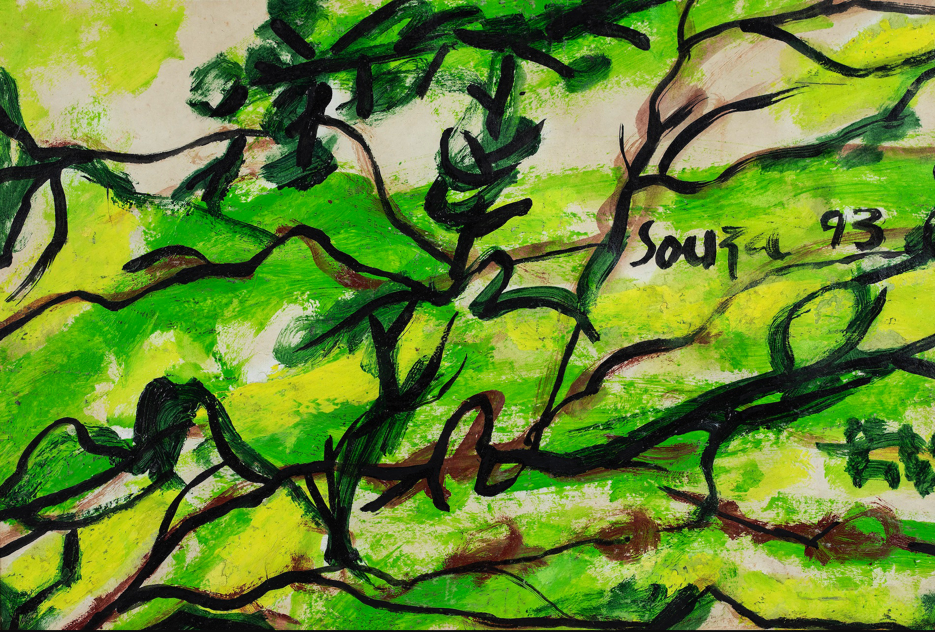 Souza, F.N. (Artist). Untitled, 1993 | Painting