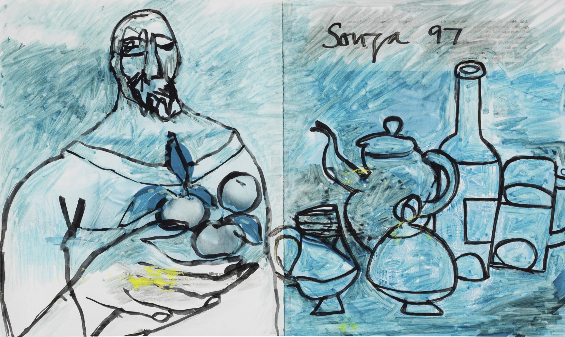 Souza, F.N. (Artist). Untitled, 1997 | Drawing