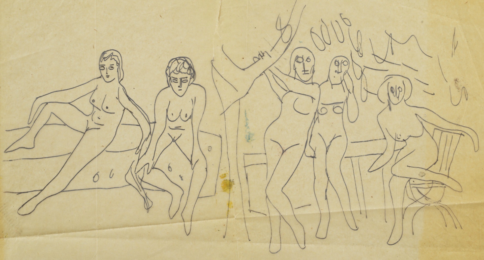 Souza, F.N. (Artist). Untitled, Circa 1963 | Drawing