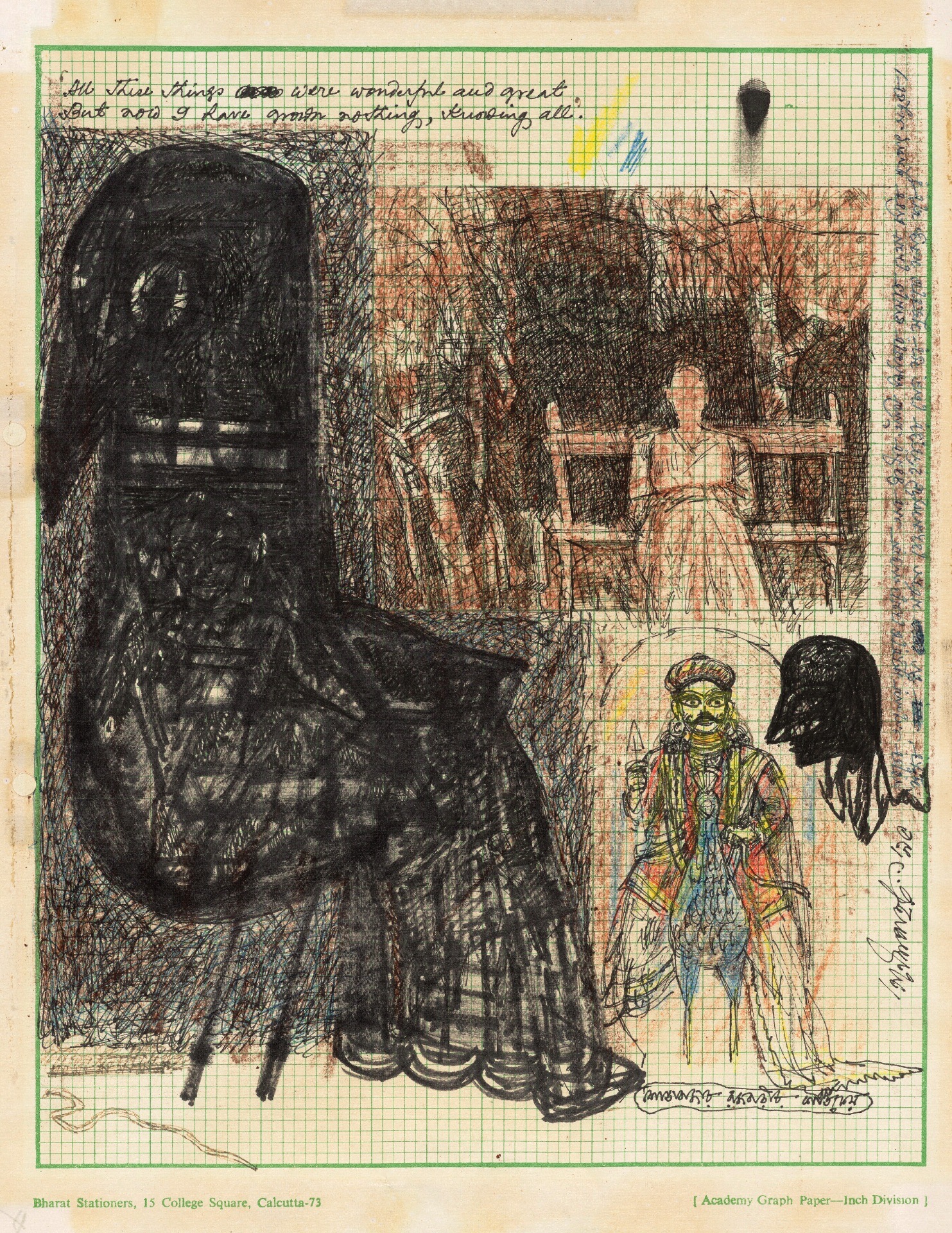 Pyne, Ganesh (Artist). Untitled (Jotting), 1995 | Drawing