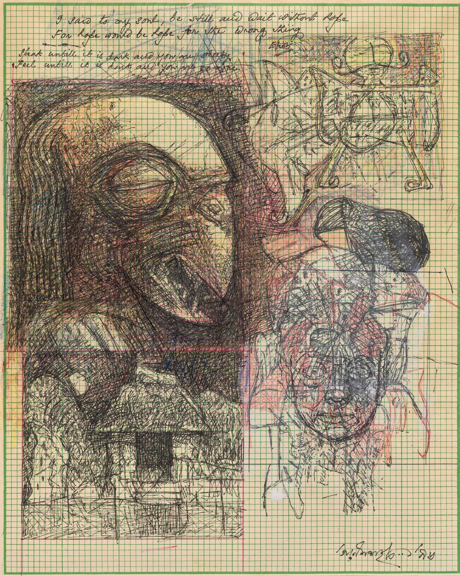 Pyne, Ganesh (Artist). Untitled (Jotting), 1996 | Drawing