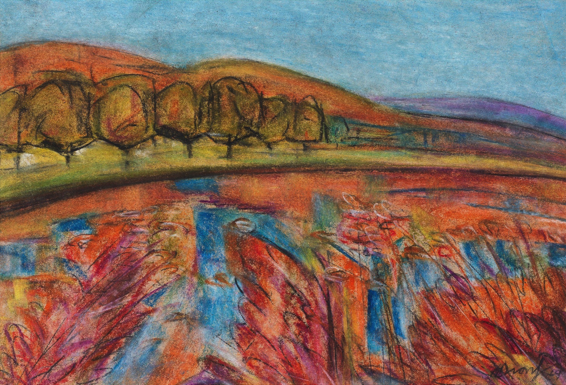 Ghose, Gopal (Artist). Untitled (Landscape), n.d. | Painting, Bon.Lon/02.06.26, 2026 · Bonhams