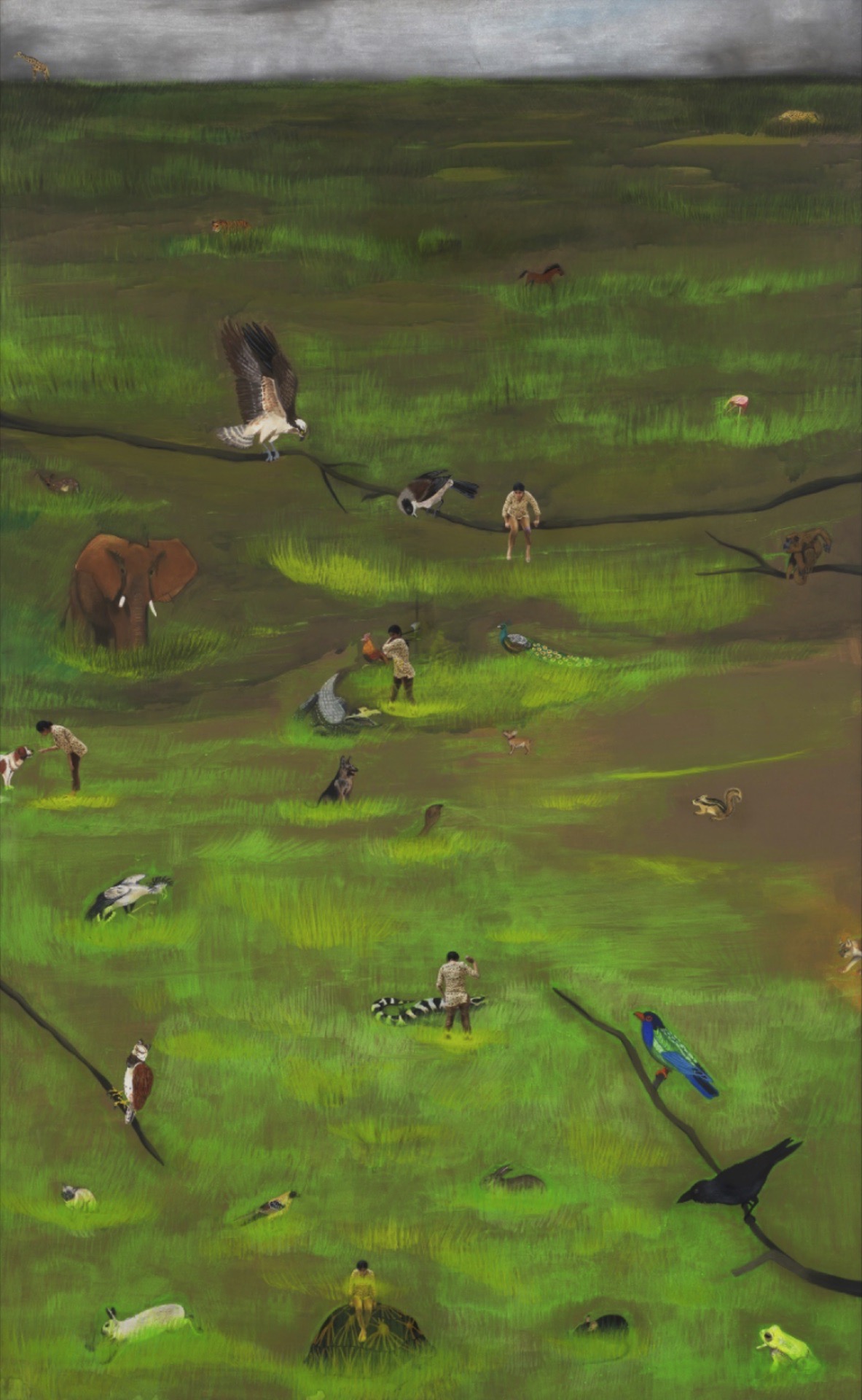 Upadhyay, Hema (Artist). Bleeding Hearts, 2005 | Painting