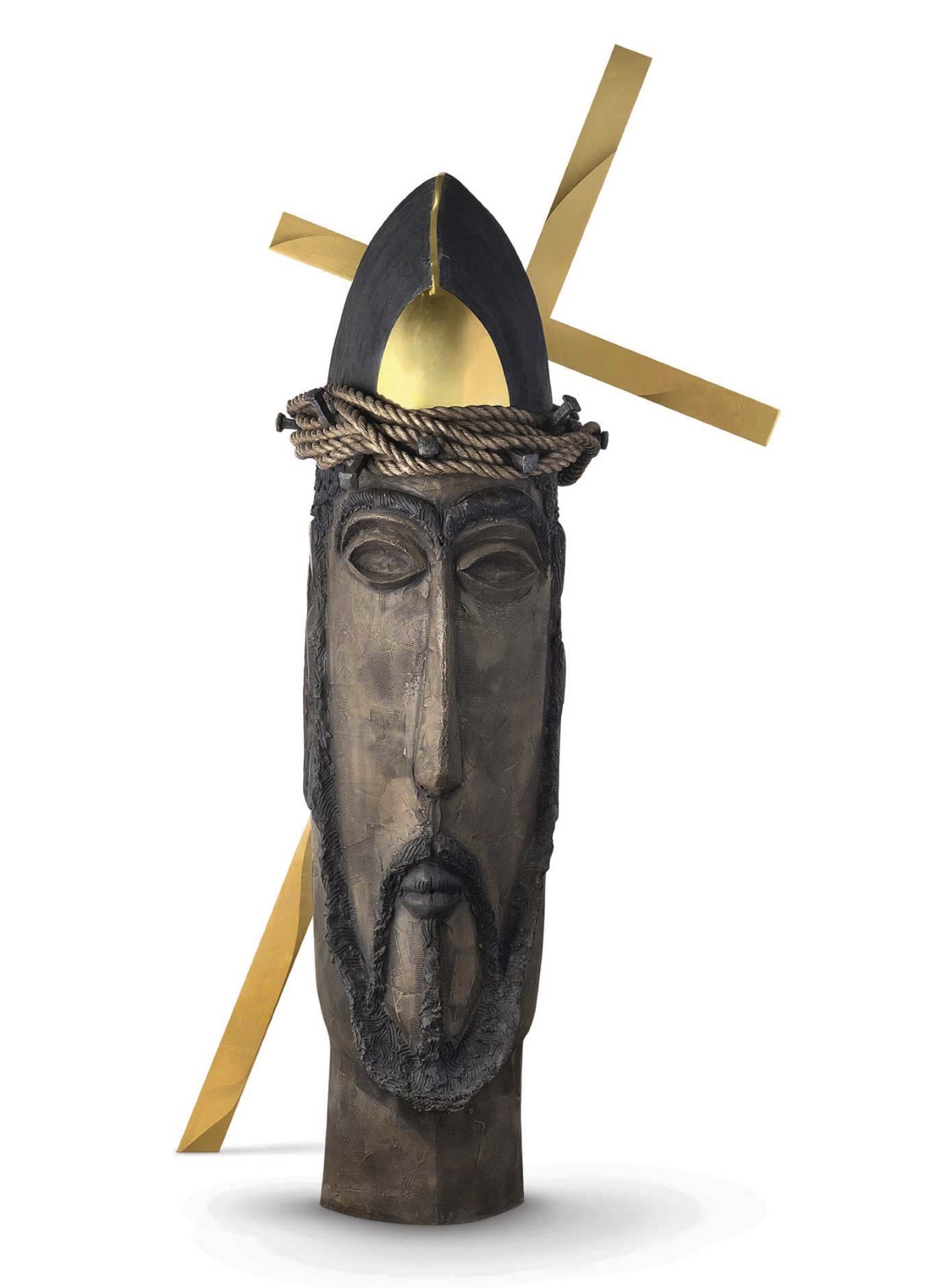 Shah, Himmat (Artist). Untitled (Christ). Bronze; Edition  4/5, 2017 | Sculpture | EconomicsArt | 00892083