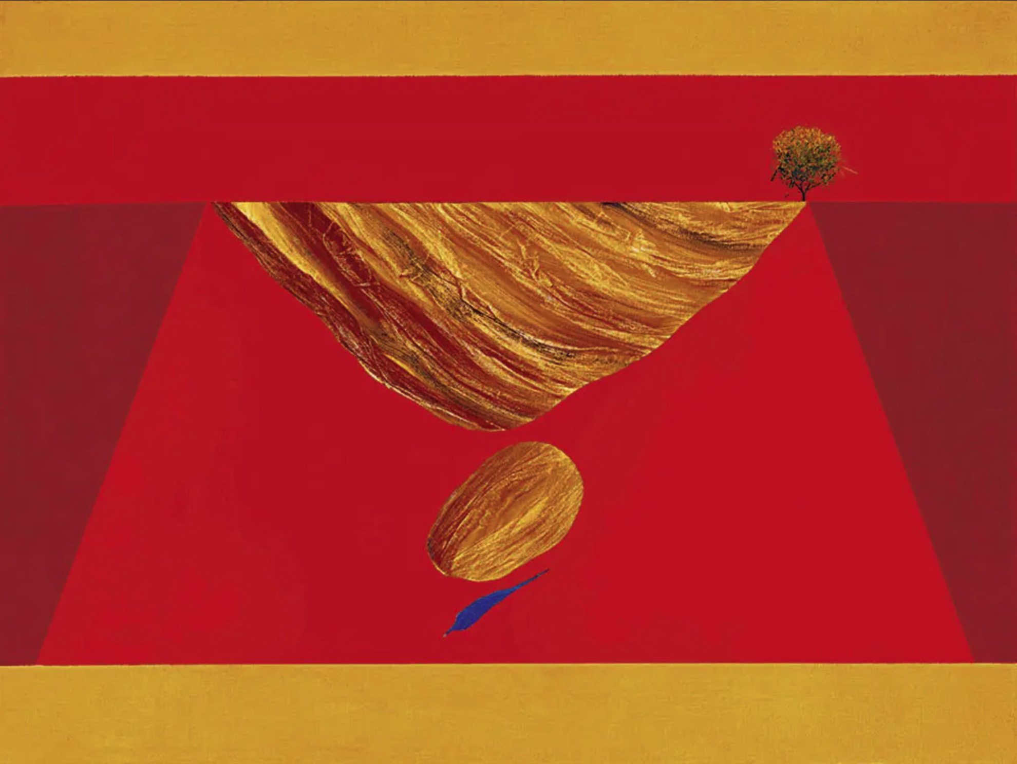 Swaminathan, J. (Artist). Untitled (Bird, Tree And Mountain Series), 1986 | Painting, AG.Mum/12.08.26, 2026 · Asta Guru