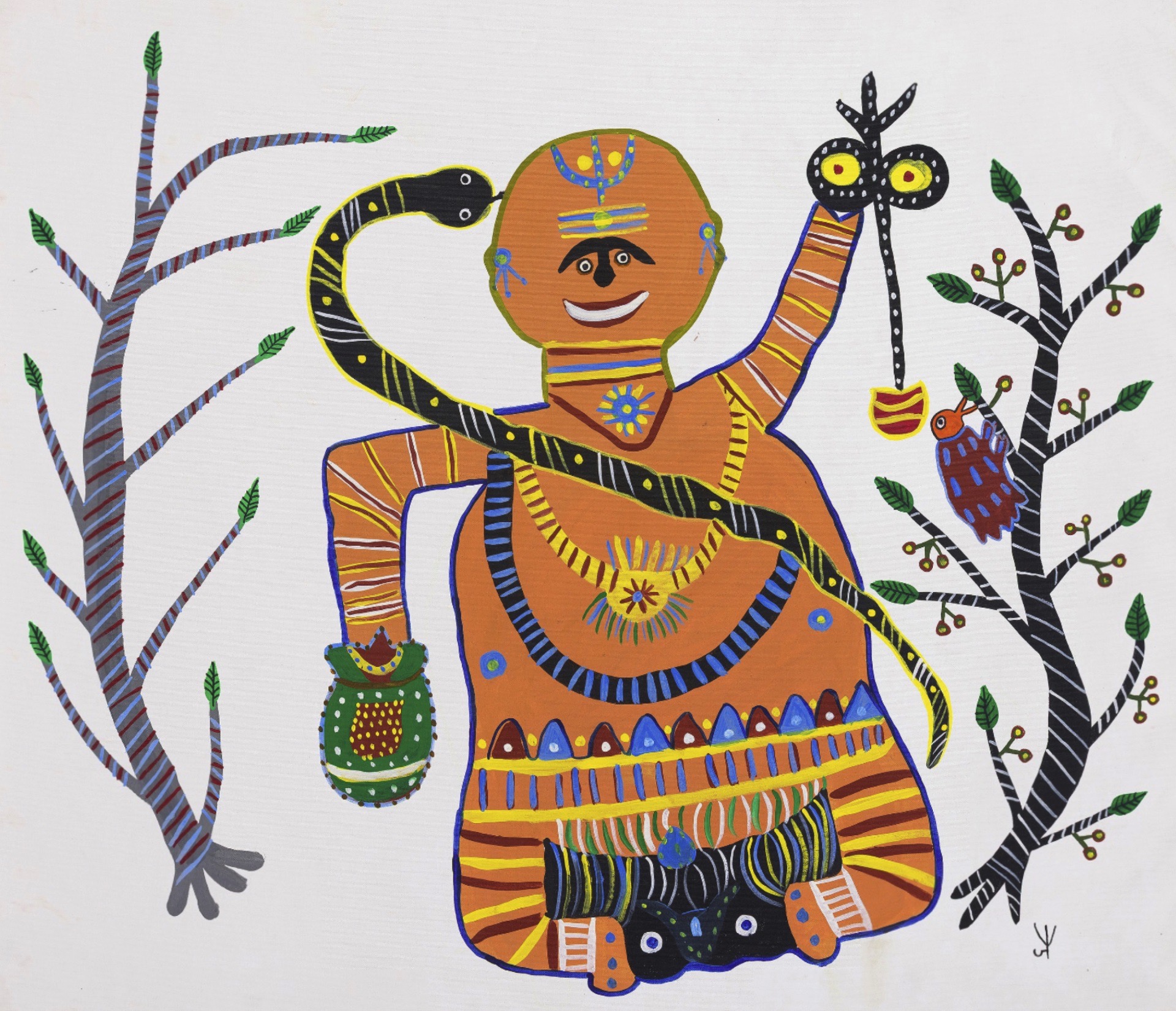 Baiga, Jodhaiya Bai (Artist). Untitled (Baiga), 2023 | Painting