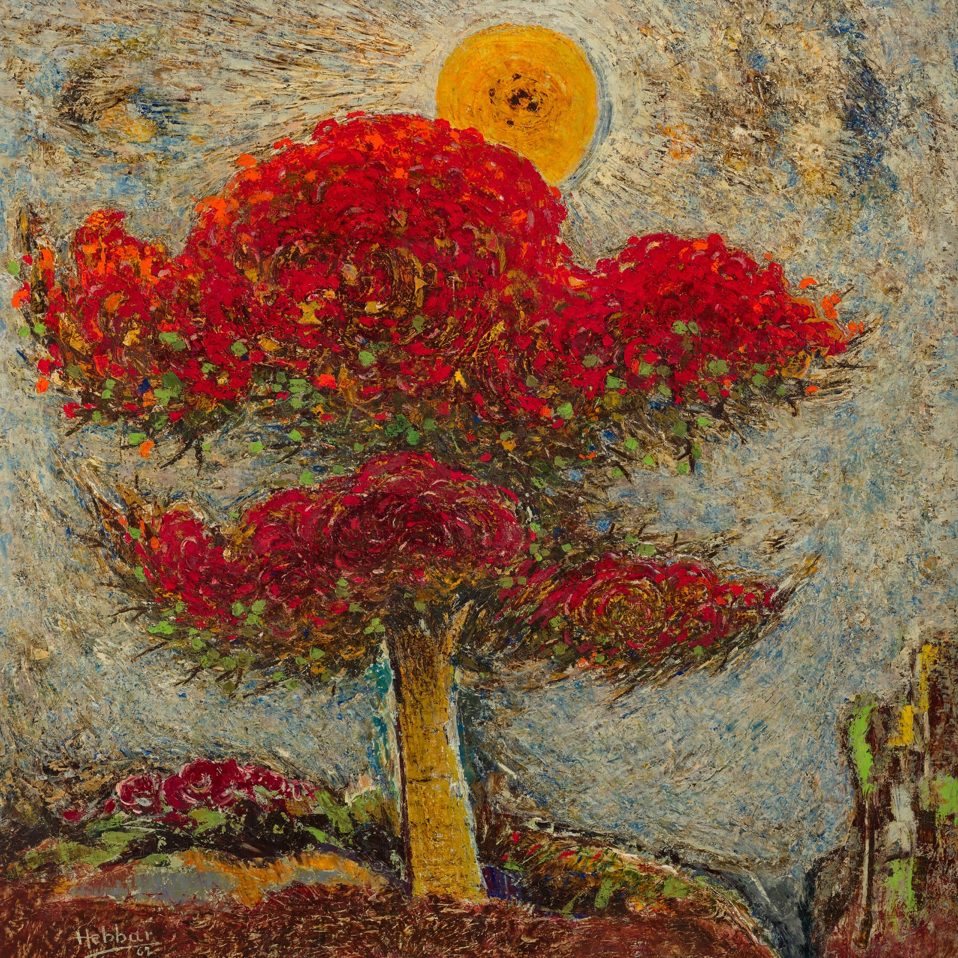 Hebbar, K.K. (Artist). Untitled (Gulmohar Tree), 1962 | Painting, Ch.NeY/11.06.26, 2026 · Christie's