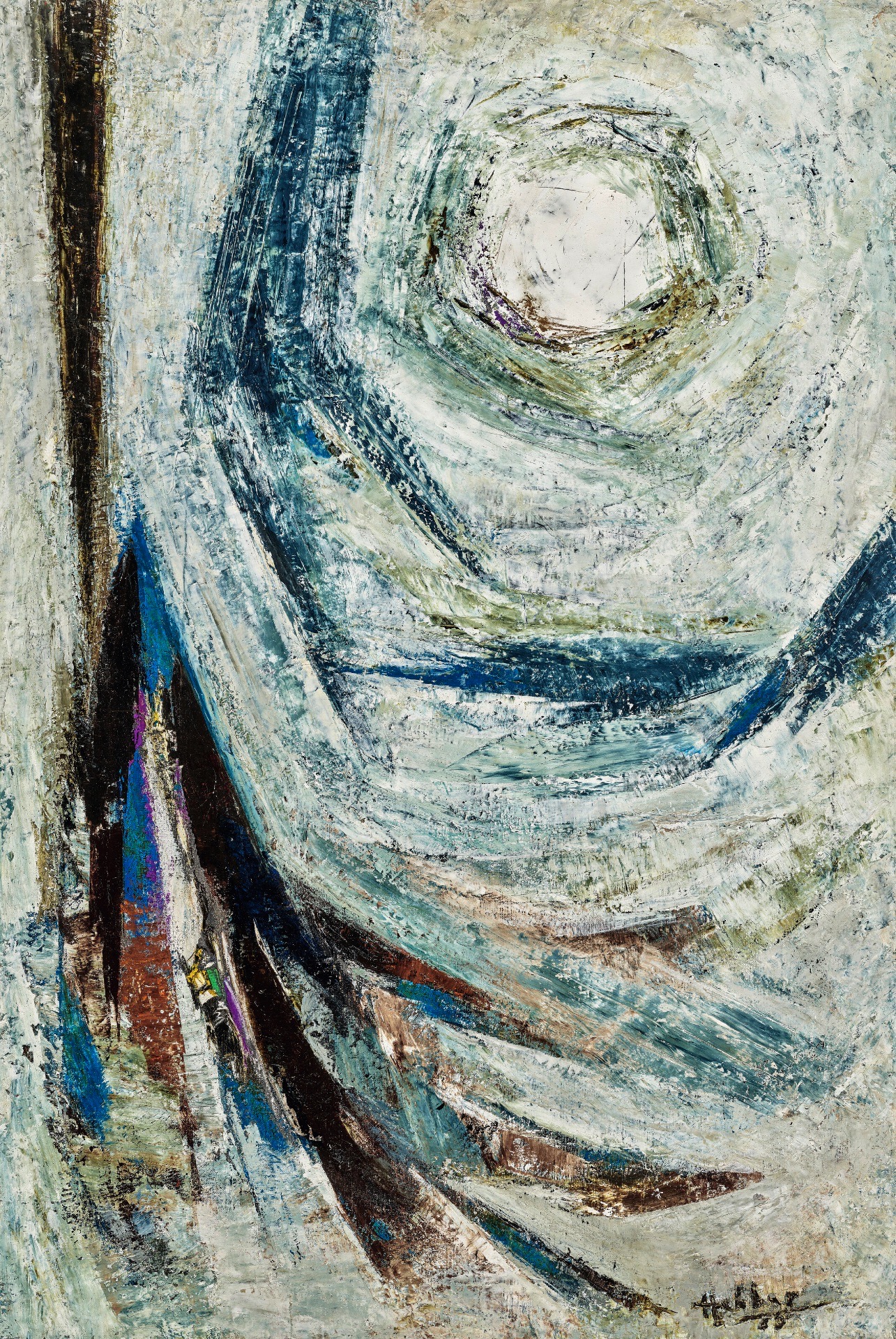 Hebbar, K.K. (Artist). Into Space, 1965 | Painting, Ch.NeY/11.06.26, 2026 · Christie's