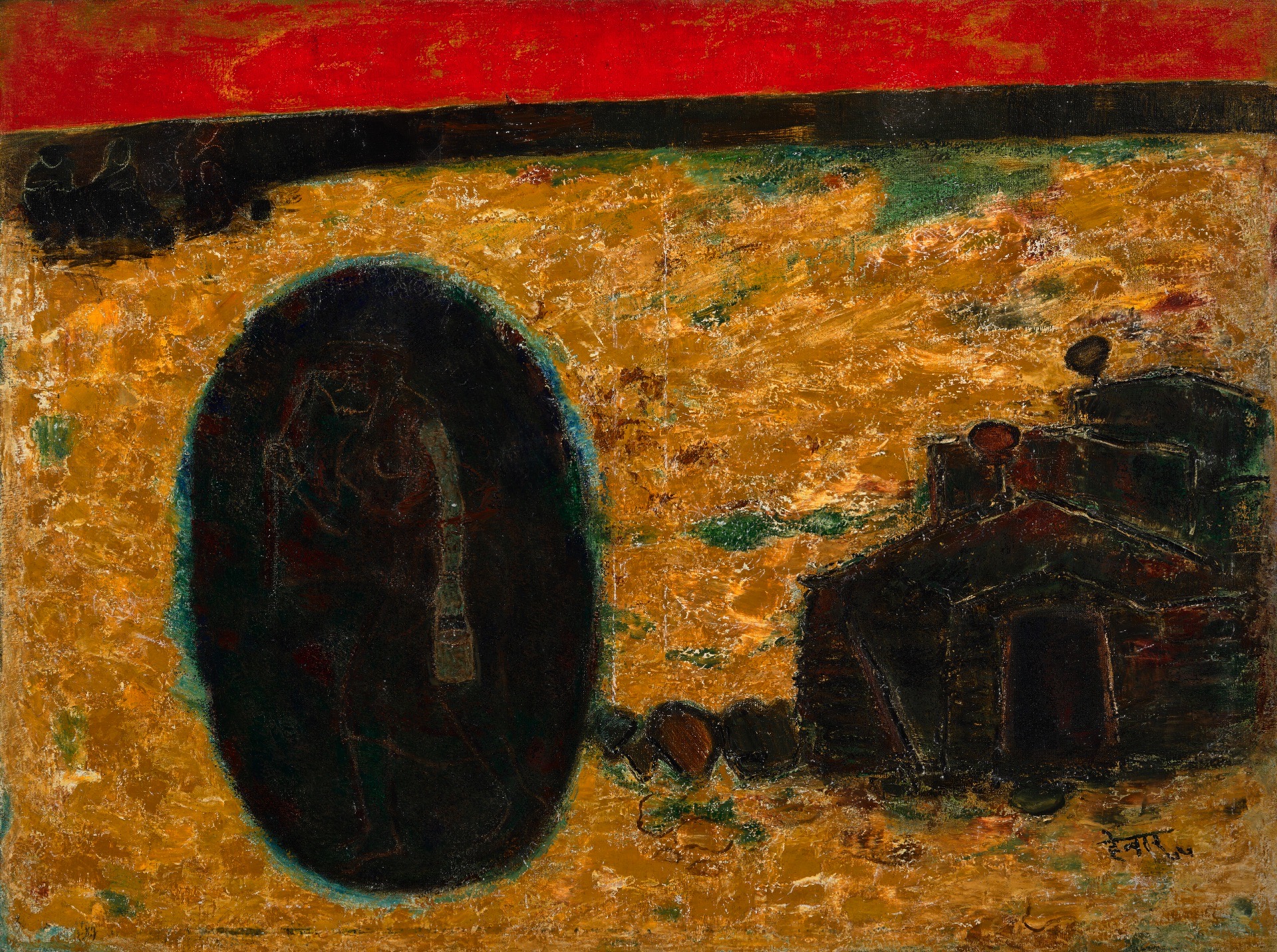 Hebbar, K.K. (Artist). Untitled, 1977 | Painting, Ch.NeY/11.06.26, 2026 · Christie's
