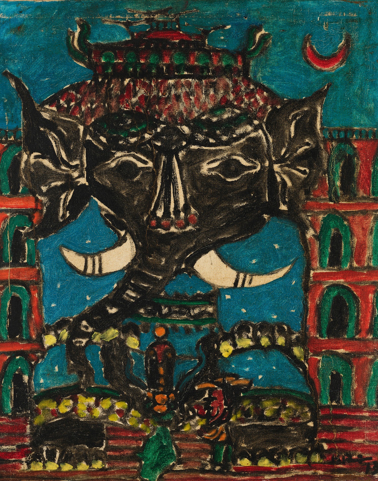 Ramanujam, K. (Artist). Untitled (Ganesh), 1973 | Painting, Ch.NeY/11.06.26, 2026 · Christie's