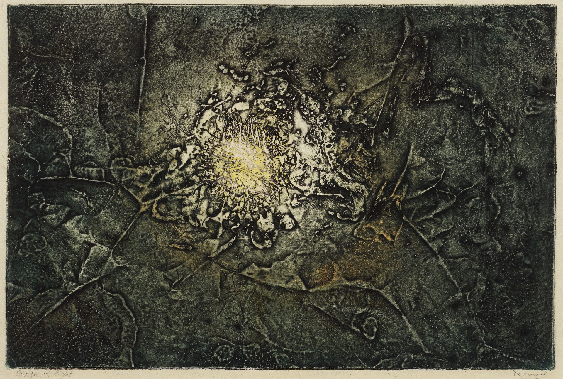Kanwal Krishna (Artist), Birth of Light, Graphic Art/Print