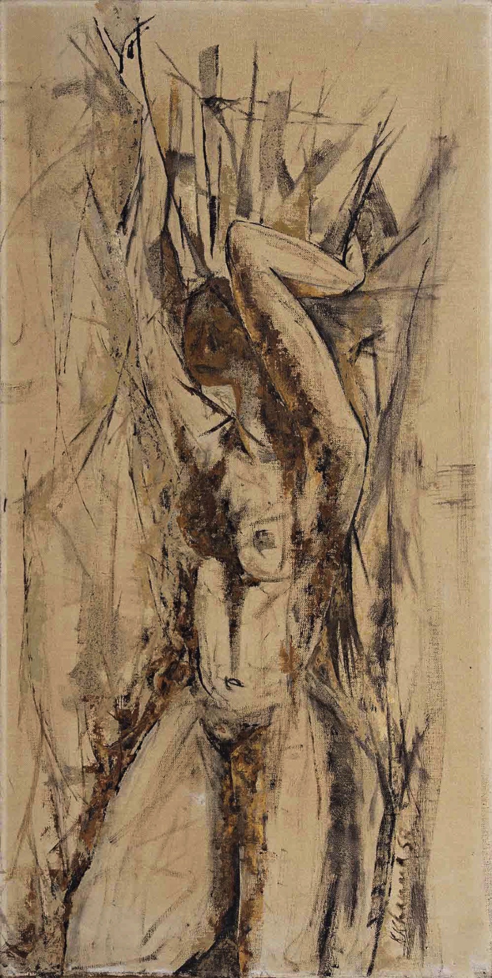 Krishen Khanna (Artist), Untitled, 1958, Painting