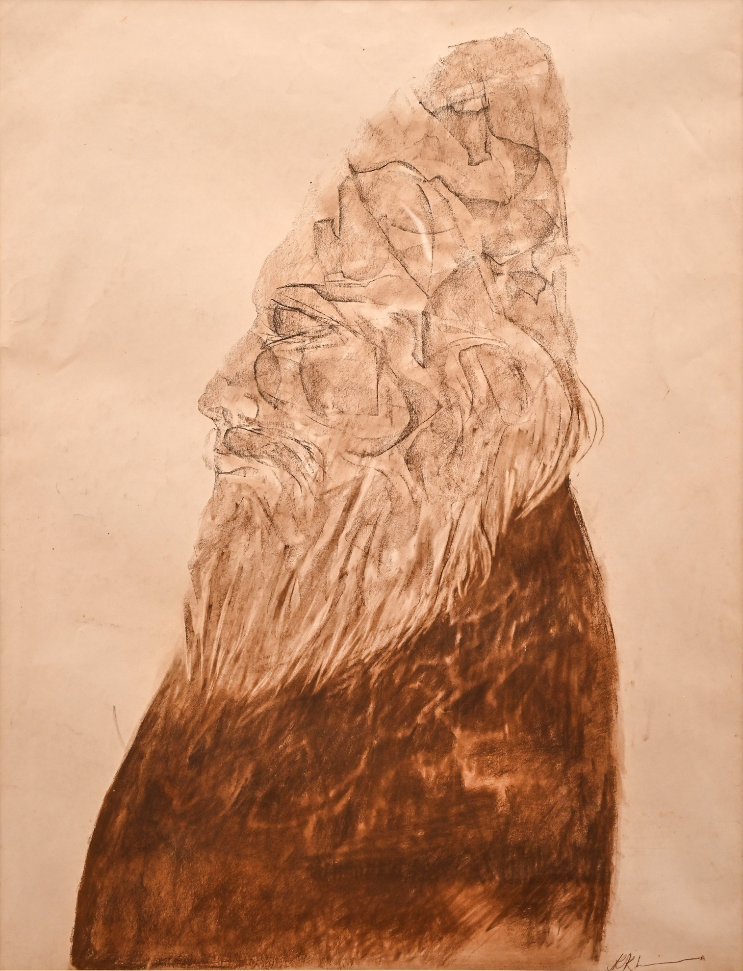 Khanna, Krishen (Artist). Untitled (Profile), n.d. | Drawing, Ar.Onl/13.07.26