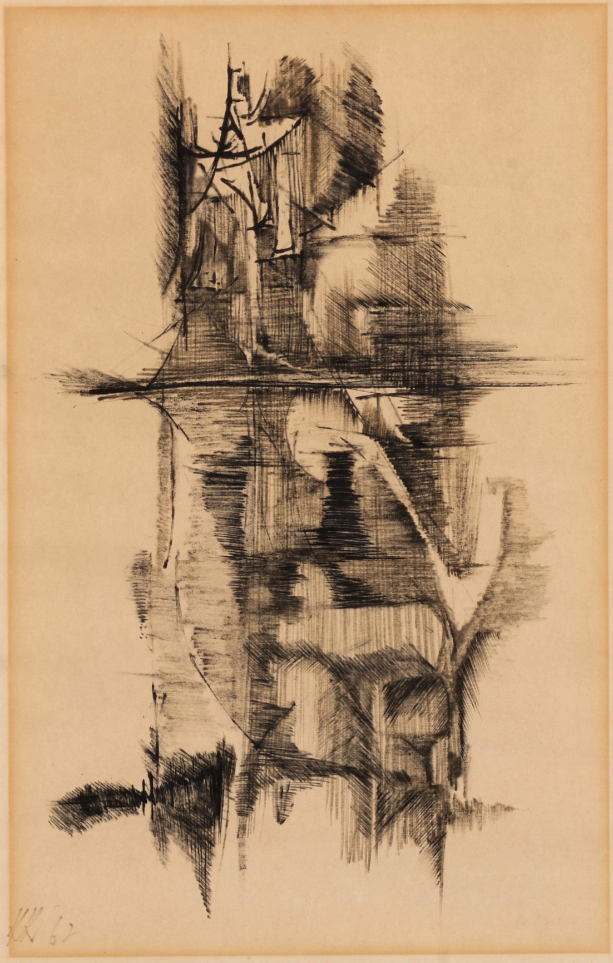 Khanna, Krishen (Artist). Untitled (Abstract), n.d. | Drawing