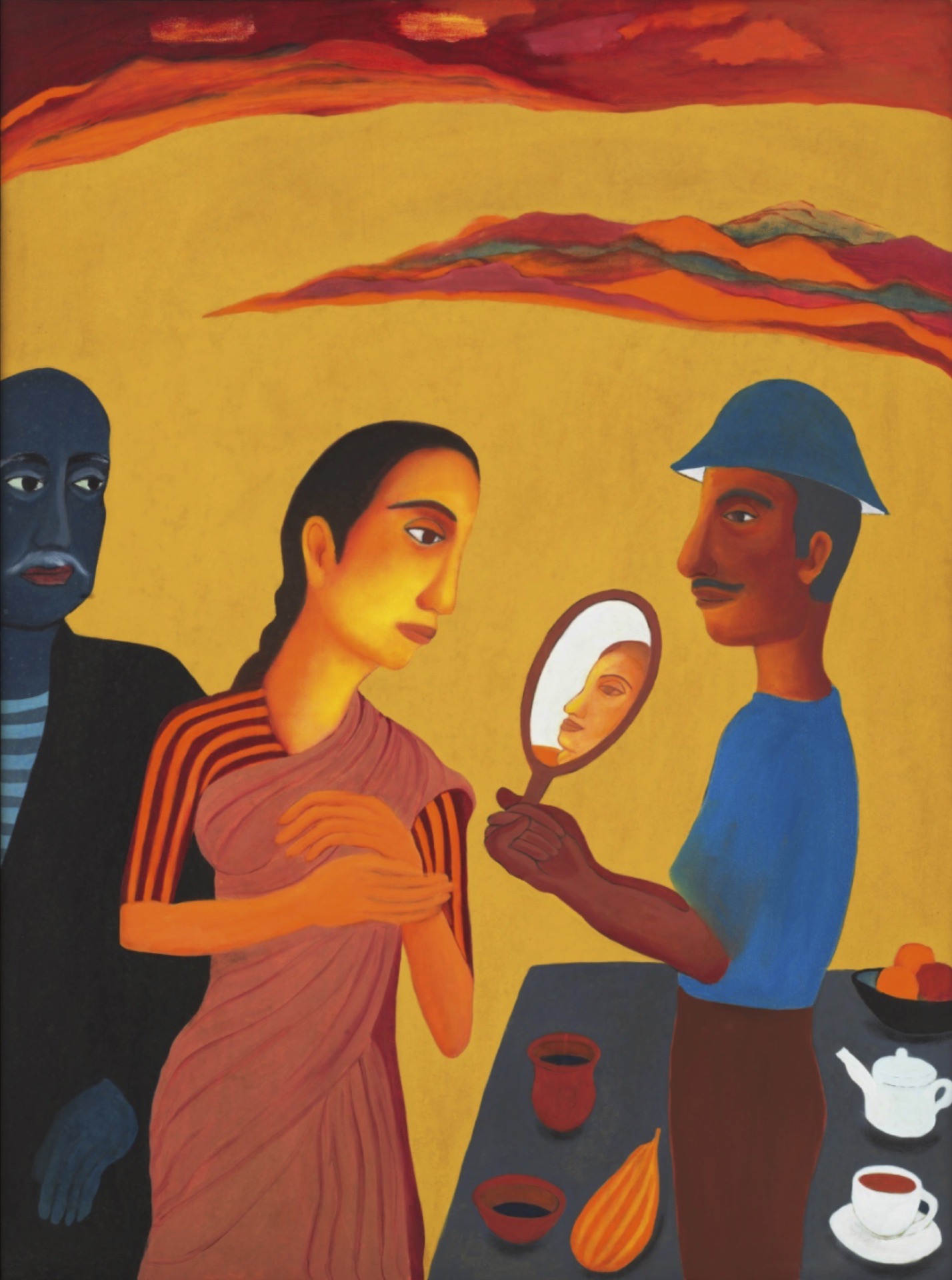Lalitha Lajmi (Artist), Reflections, 2005, Painting