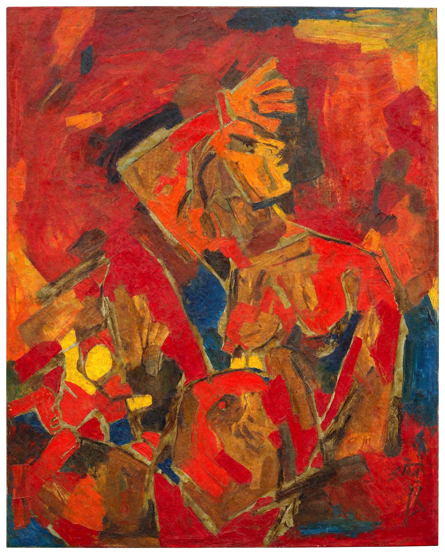 M.F. Husain (Artist), Untitled, 1975, Painting