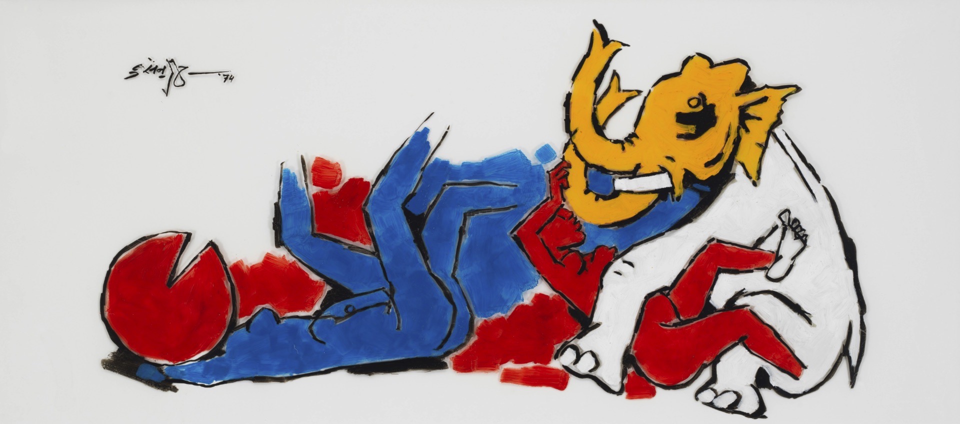 Husain, M.F. (Artist). Untitled, n.d. | Painting