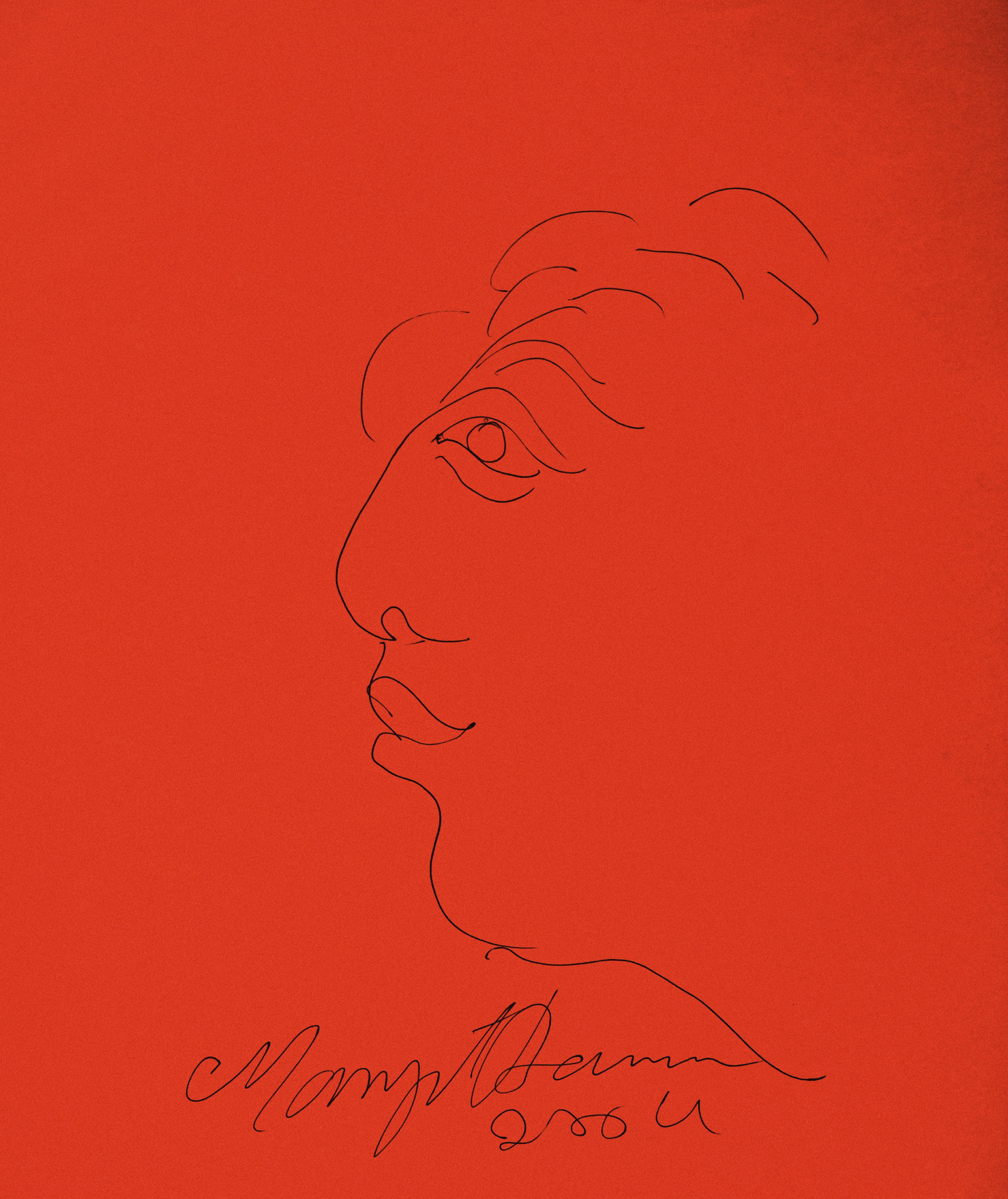 Bawa, Manjit (Artist). Untitled (Profile), 2004 | Drawing, Ar.Onl/13.07.26, 2004