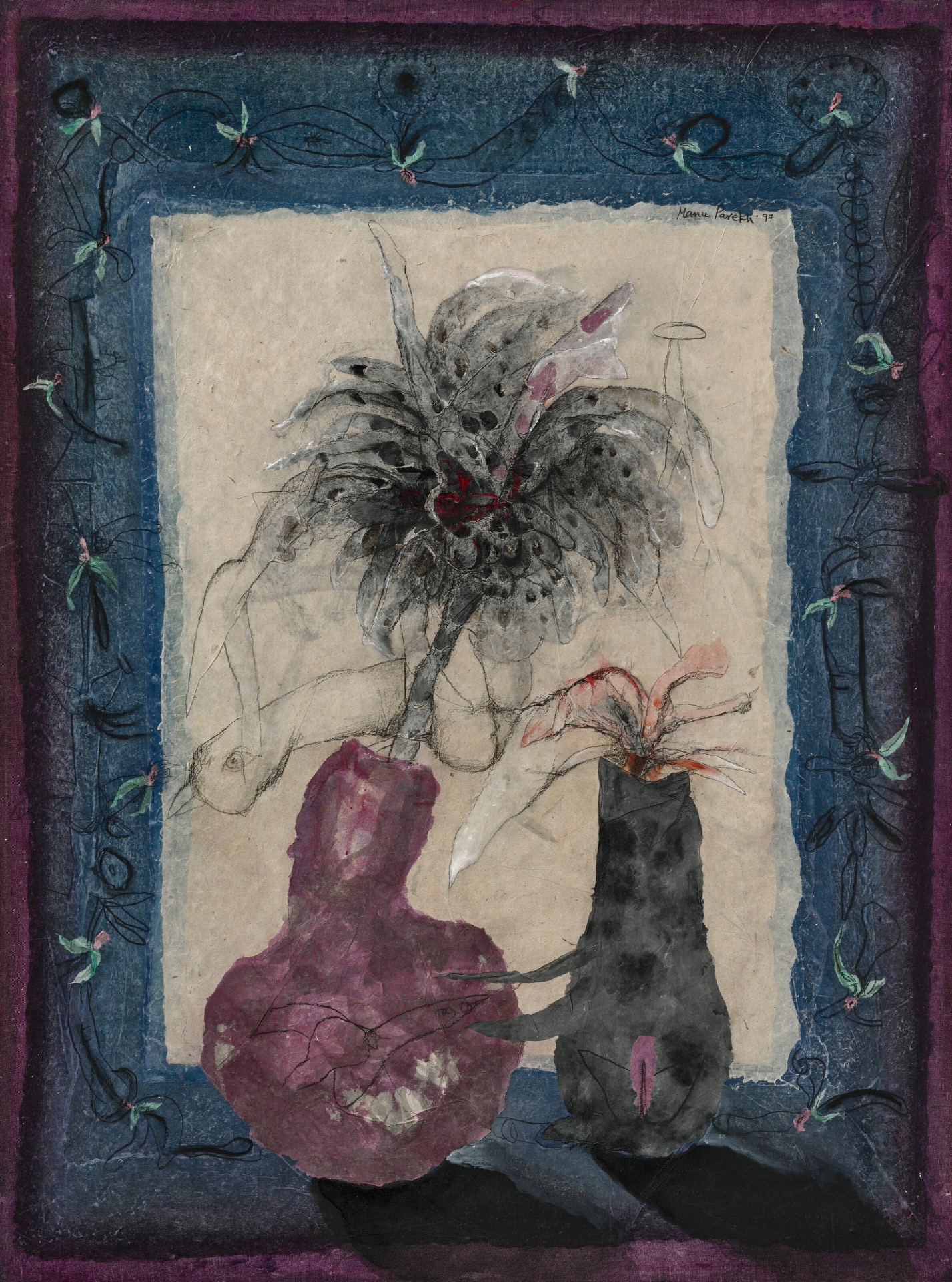 Manu Parekh (Artist), Untitled (Still Life), 1997, Painting