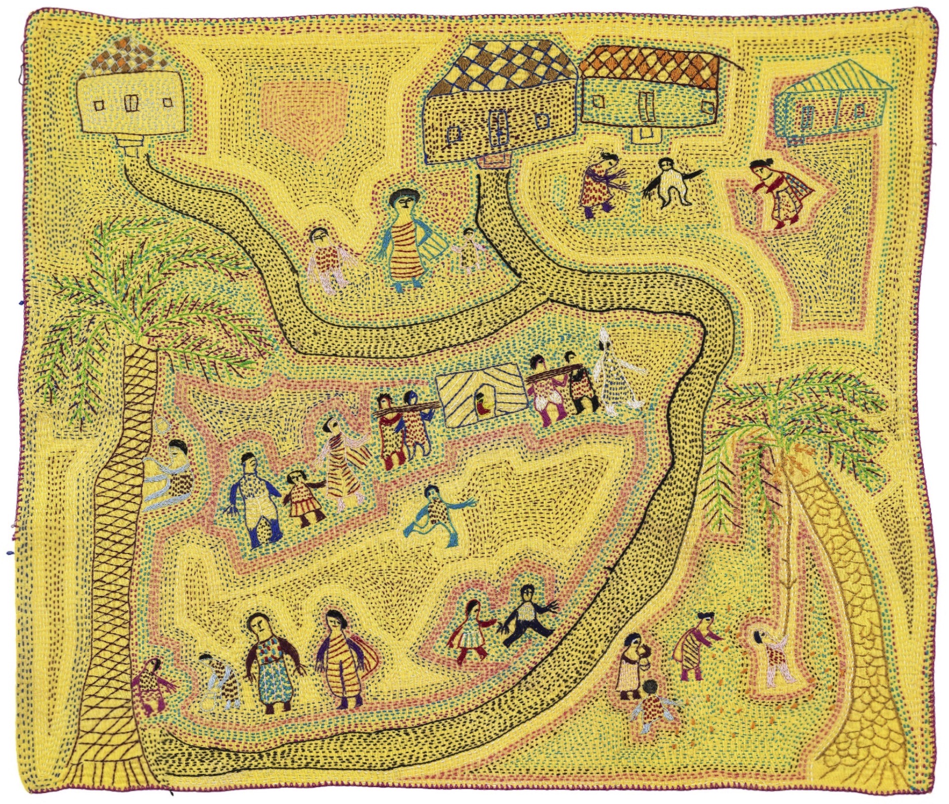 Mukherjee, Meera (Artist). Untitled (Kantha), n.d. | Tapestry/Textile