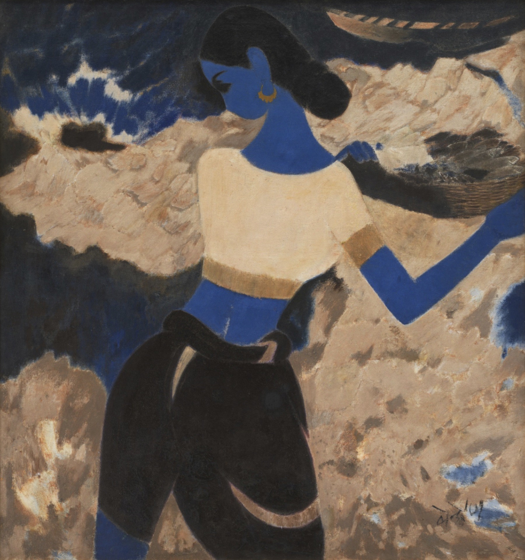 Bendre, N.S. (Artist). The Big Haul, 1971 | Painting, Sa.Onl/16.06.26, 2026 · Saffronart