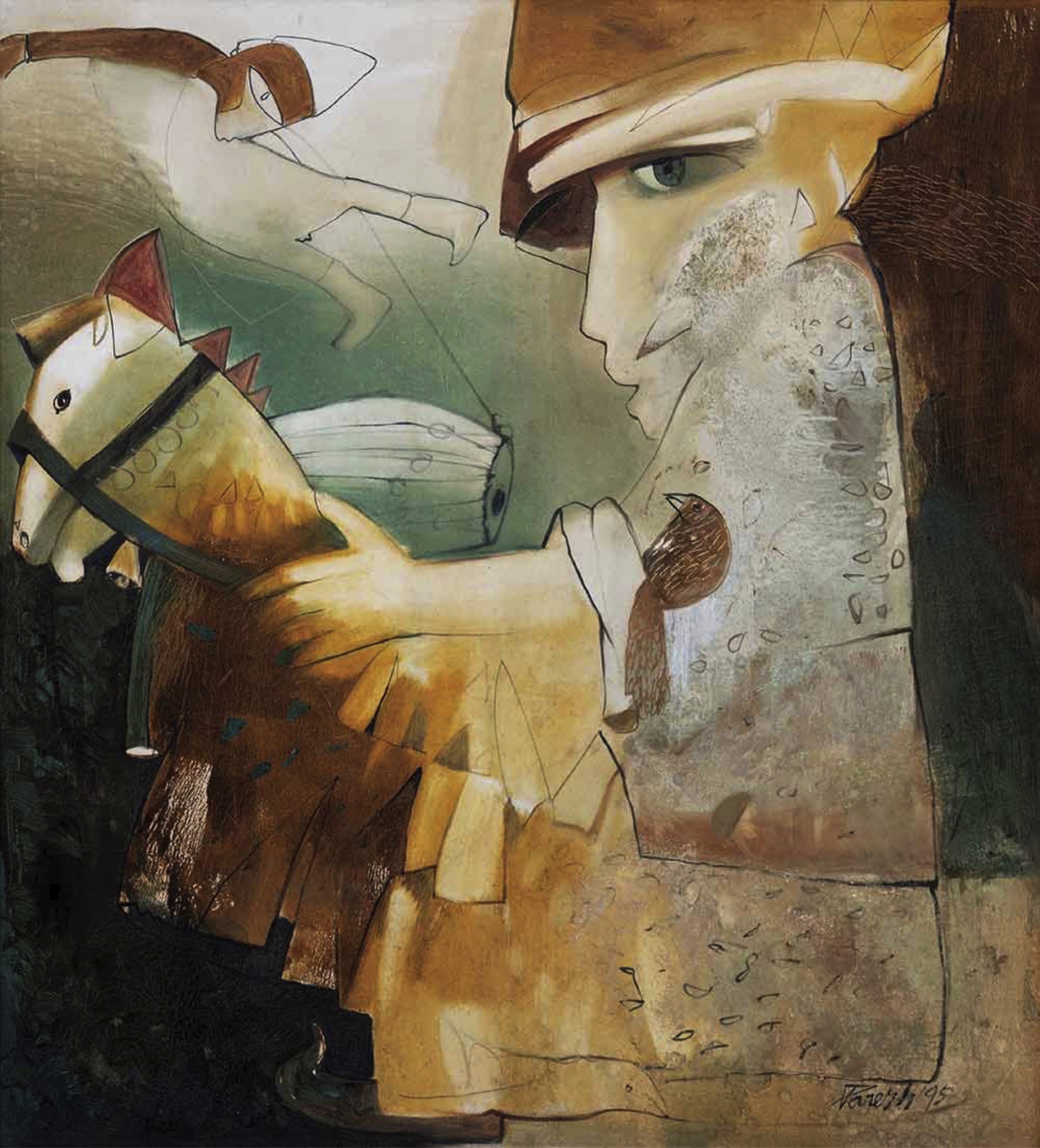 Paresh Maity (Artist), Untitled, 1995, Painting
