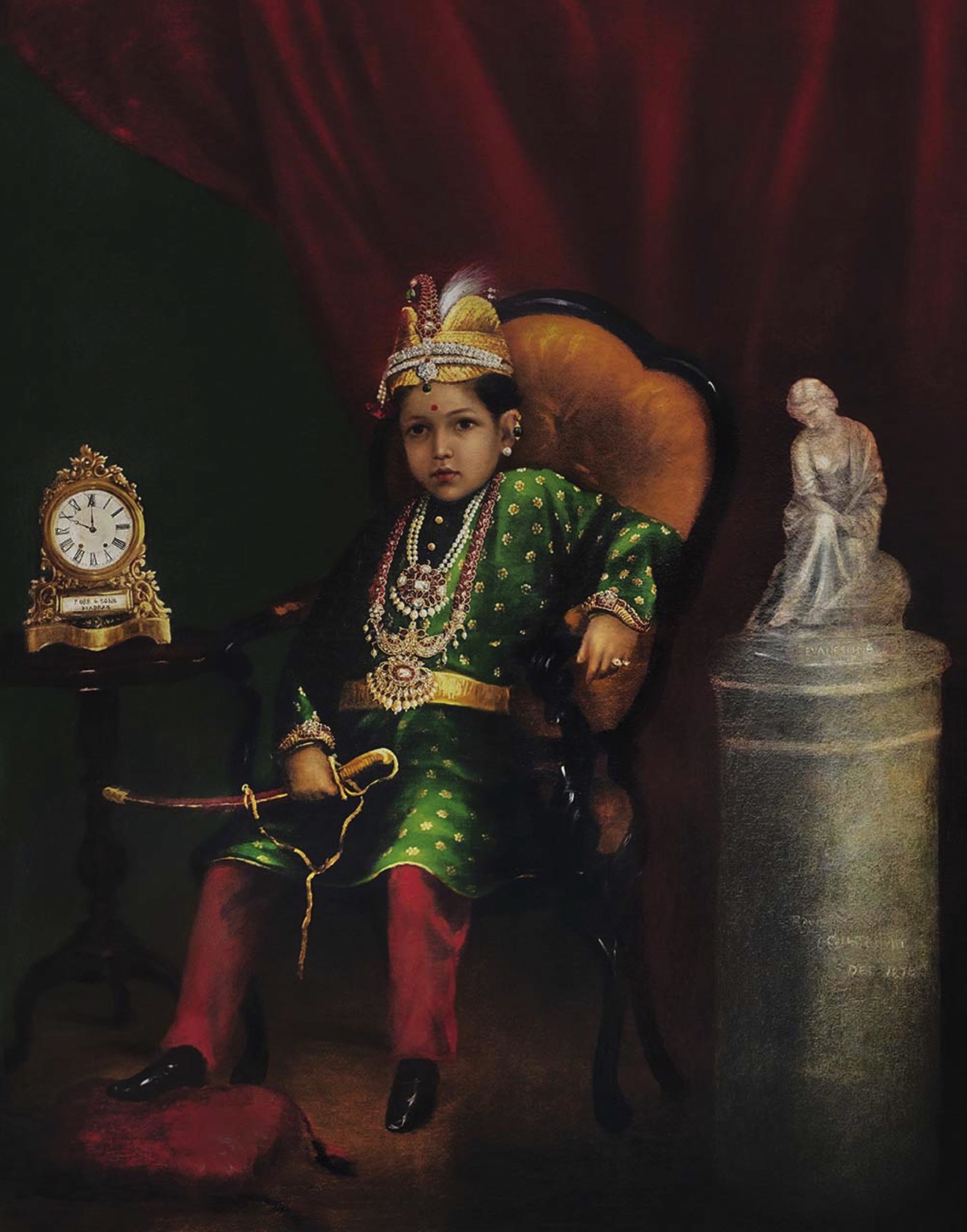 Varma, Raja Ravi (Artist). Little Prince Of Courage, 1878 | Painting, AG.Mum/23.06.26, 2026 · Asta Guru