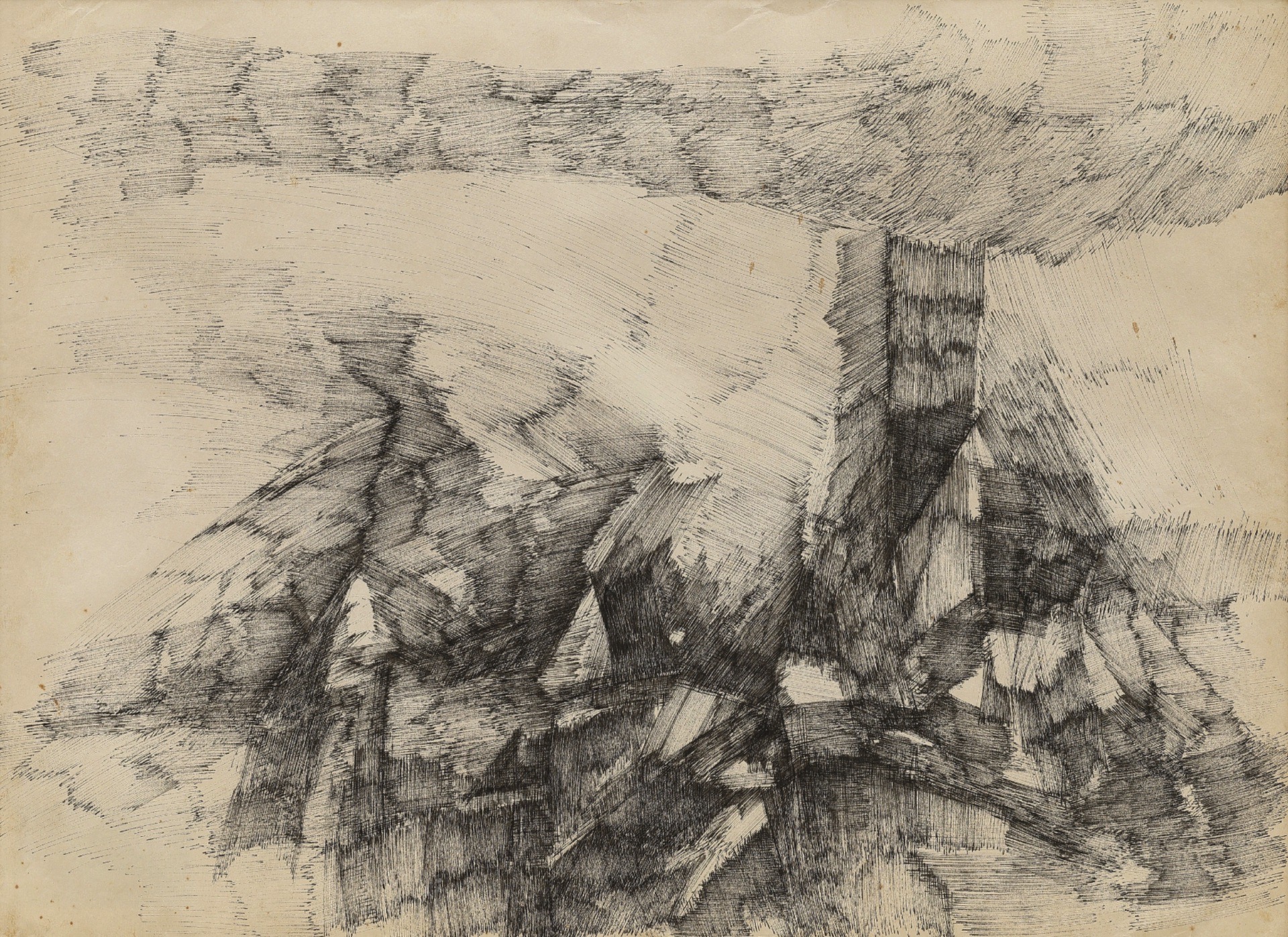 Ramkumar (Artist). Untitled, 1967 | Drawing
