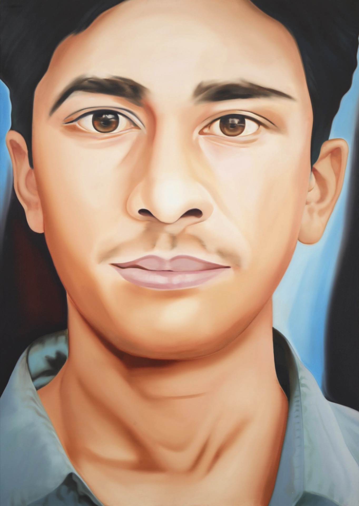 Riyas Komu (Artist), Systematic Citizen - IX, 2006, Painting