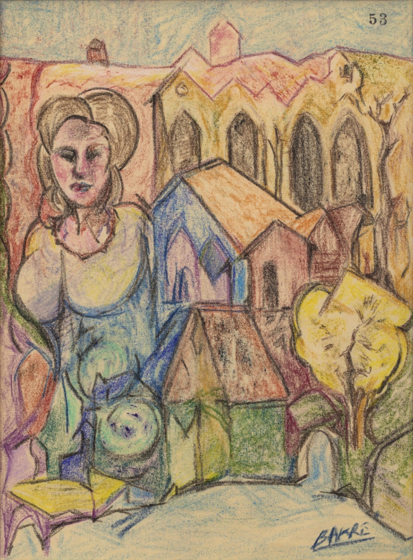 Bakre, Sadanand K. (Artist). Untitled, n.d. | Painting