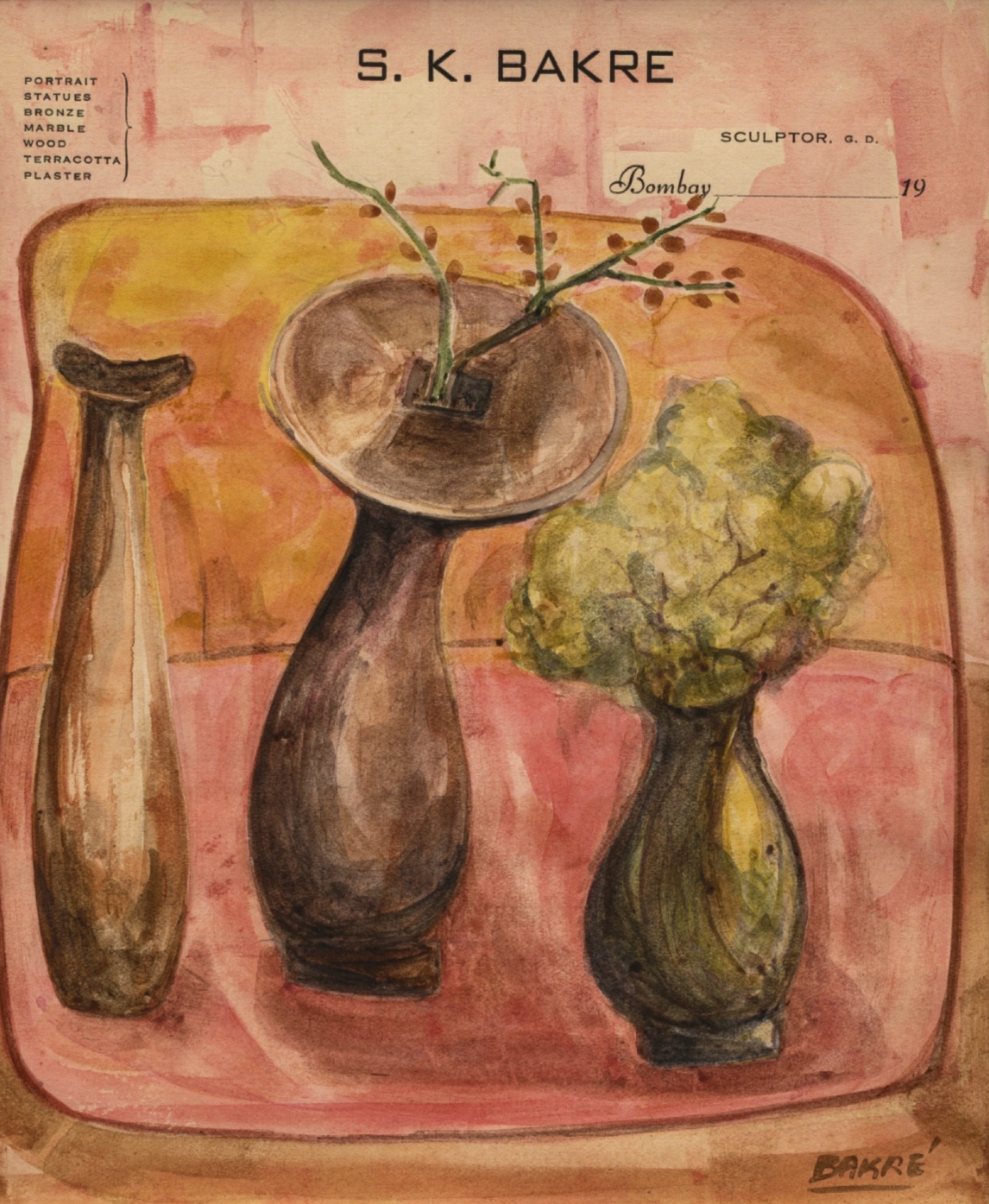 Bakre, Sadanand K. (Artist). Untitled, n.d. | Painting
